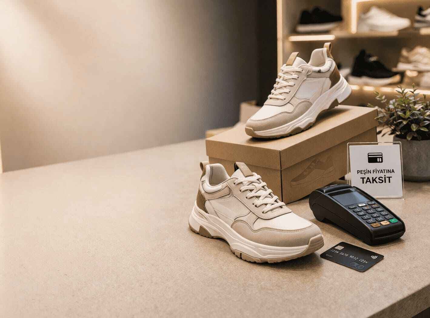 Toptan ayakkabı peşin fiyatına taksit kampanya görseli