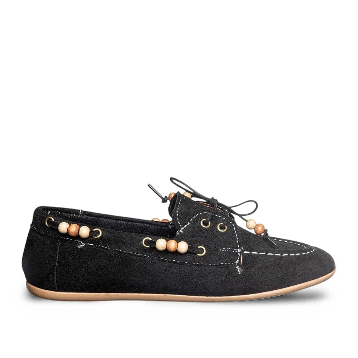 SİYAH SÜET DENİZCİ BABET  - Renk: Siyah - Fotoğraf 1 / 1