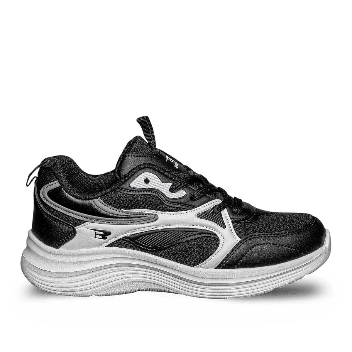 GRİ DESENLİ SPOR AYAKKABI - Renk: Siyah - Fotoğraf 1 / 1