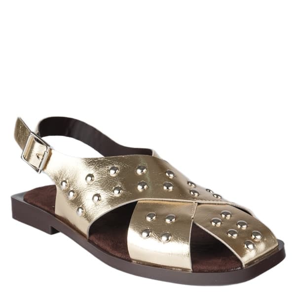 NOKTA TAŞLI SİYAH SÜET BURNU KAPALI SANDALET