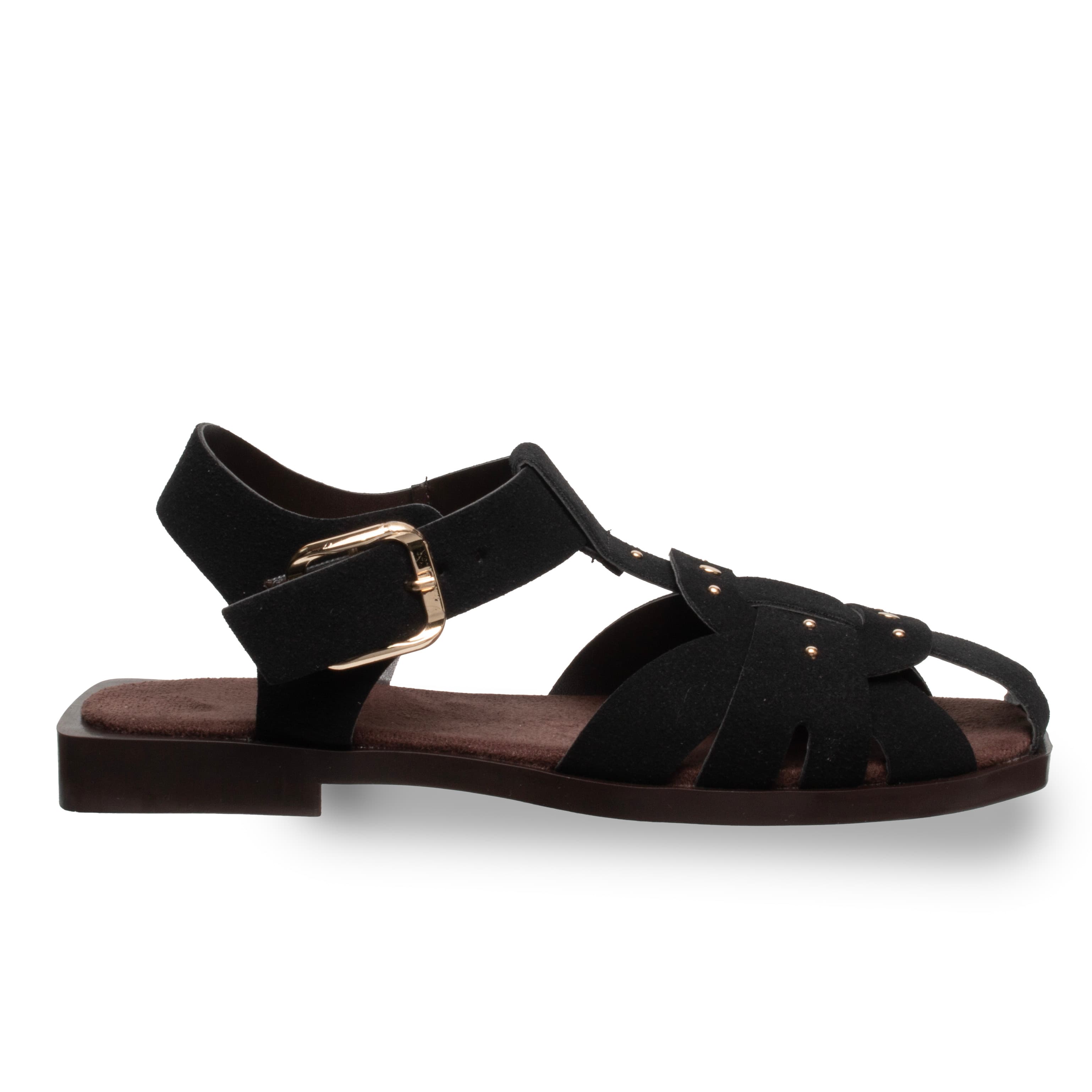 Düz Terlik – Siyah – Rahat Kalıp – Deri Tozu Kaplama – Konfor Taban