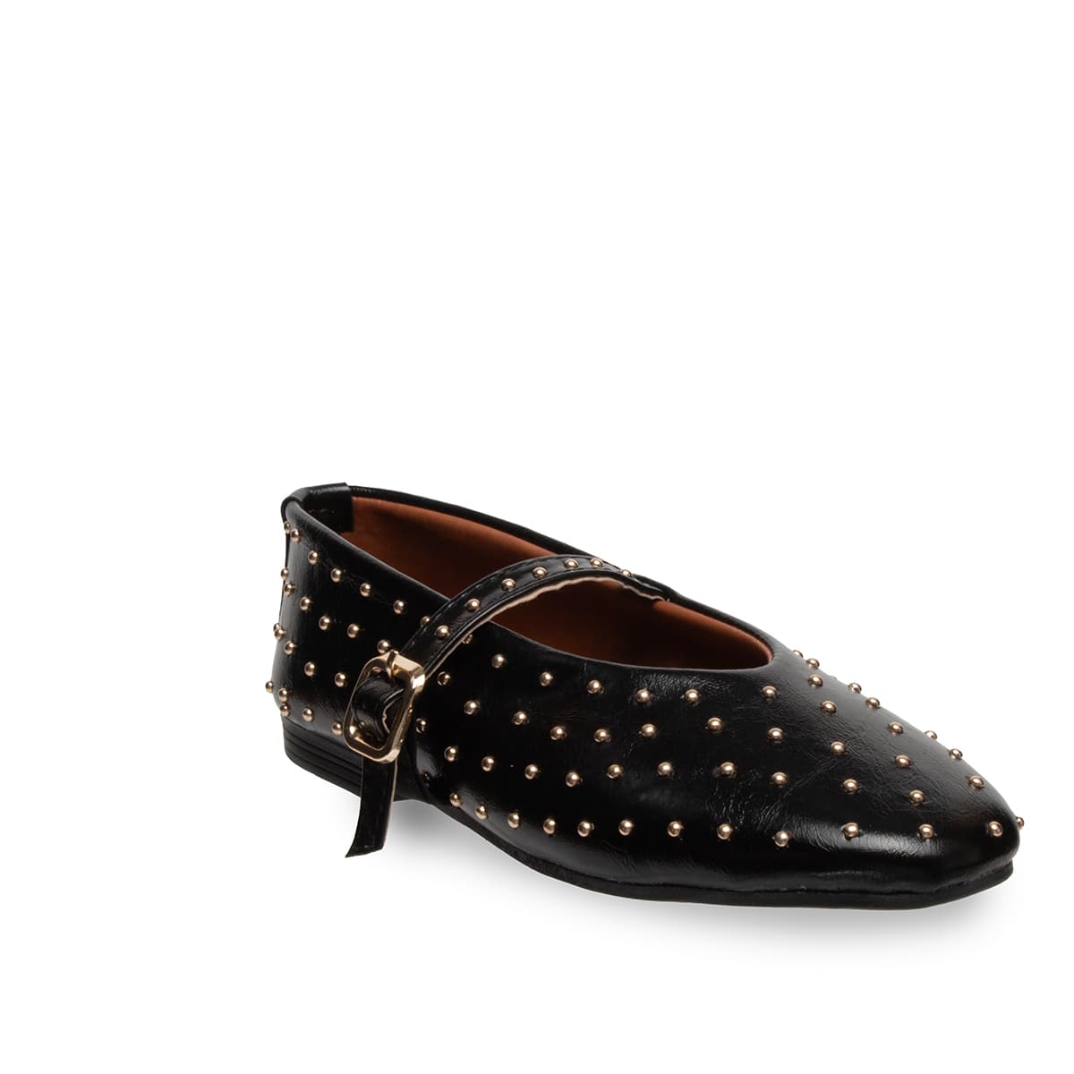 Siyah Troplu Kadın Babet  Suni Deri - Tüm Sezonlar