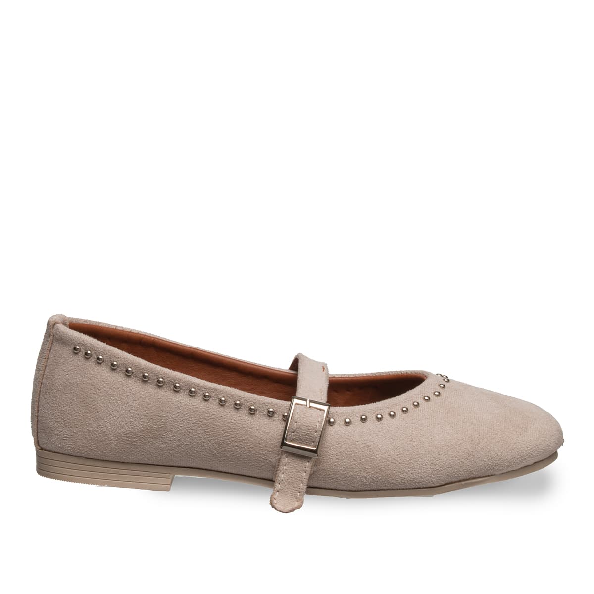 Siyah Troplu Kadın Babet - Suni Deri - Tüm Sezonlar — Bej