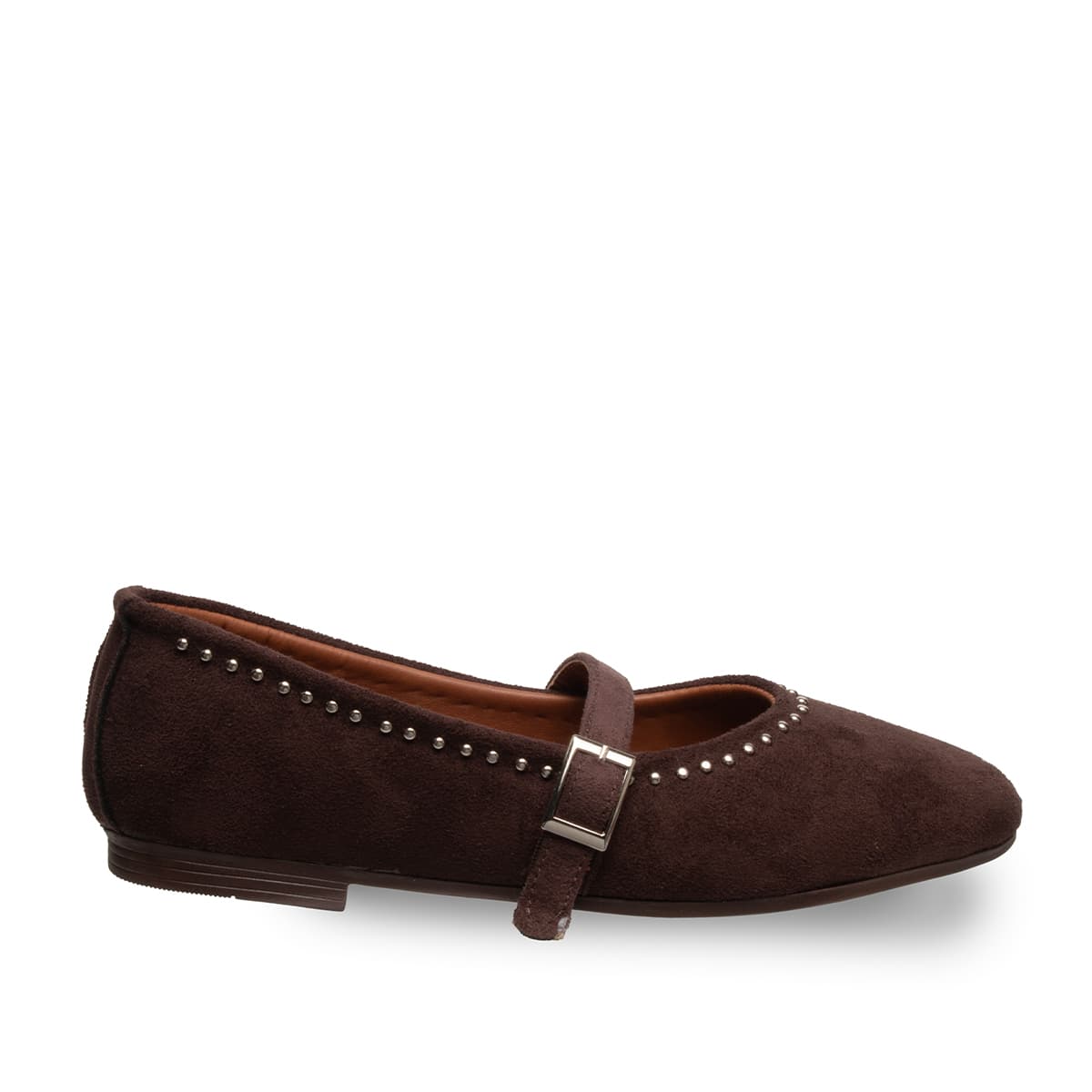 Siyah Troplu Kadın Babet - Suni Deri - Tüm Sezonlar — Kahverengi