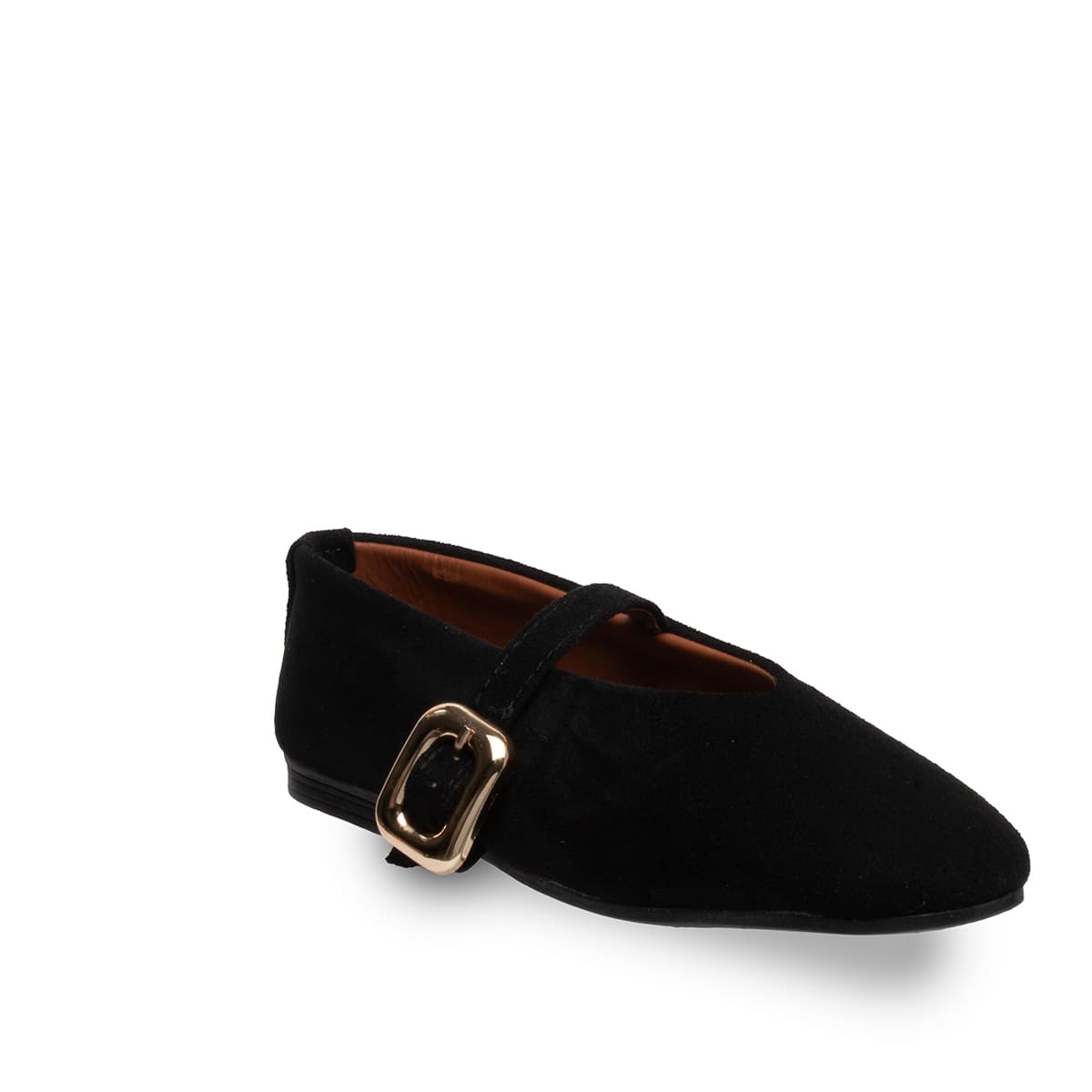 Siyah  Kadın Babet Kemerli- Suni Deri - Tüm Sezonlar