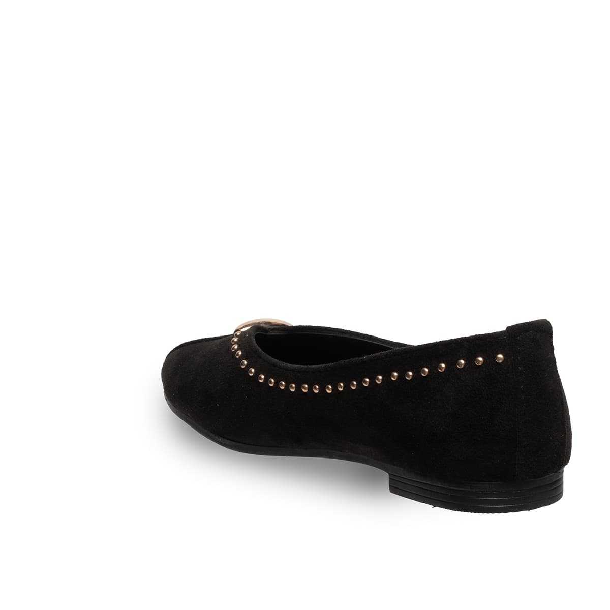 Siyah - Kadın Babet Troplu Suni Deri - Tüm Sezonlar