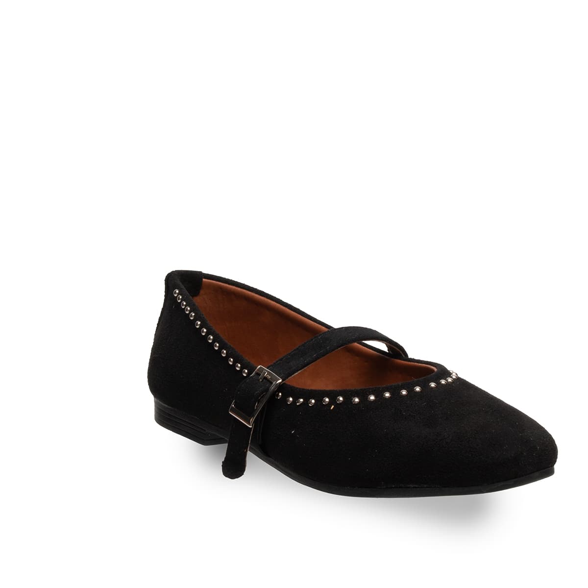 Siyah Troplu Kadın Babet - Suni Deri - Tüm Sezonlar