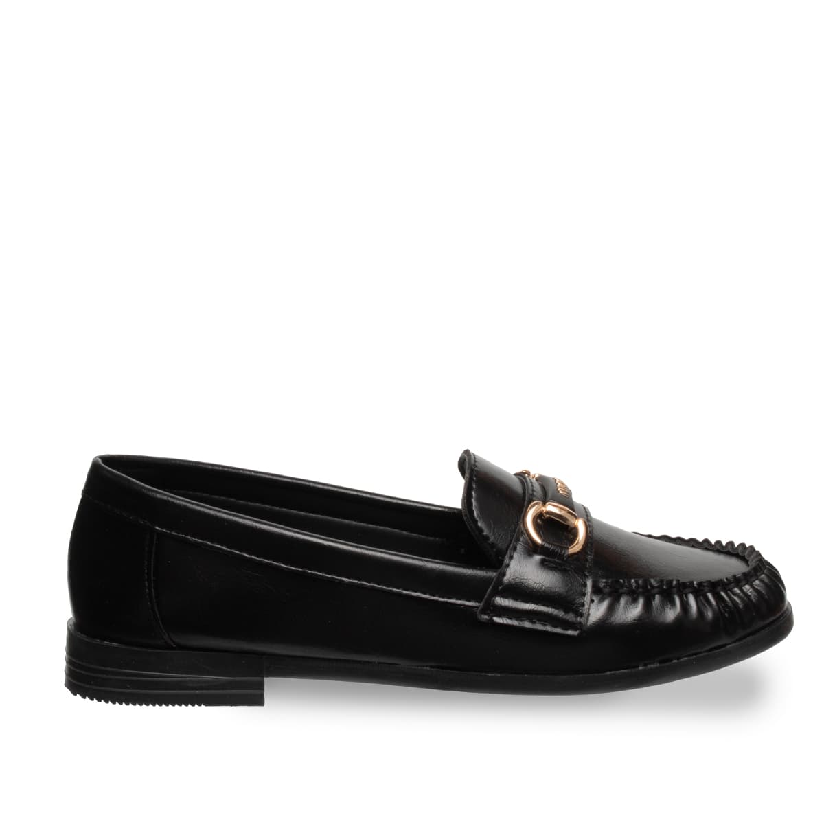 Siyah - Kadın › Kadin Loafer Suni Deri - Tüm Sezonlar — Siyah