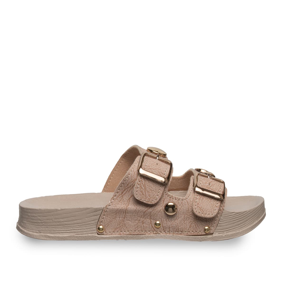 Double Buckle Polyurethane Sole Casual Wholesale Slippers