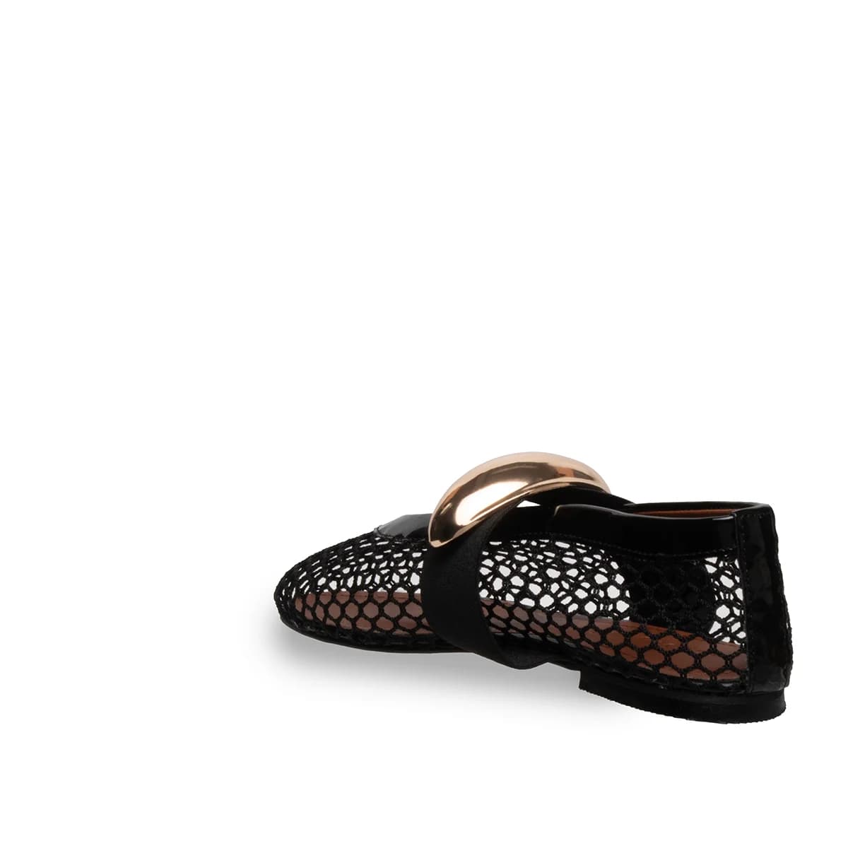 Kadın Babet Siyah – Fileli Moda, Özel İthal Tokalı, Trend ve Konfor Bir Arada - Renk: Siyah - Fotoğraf 3 / 4