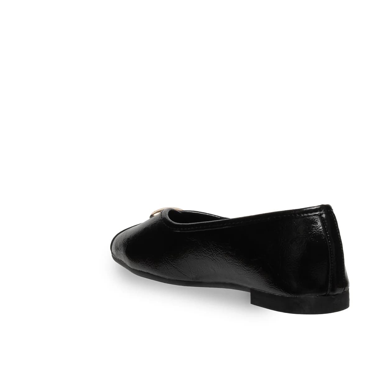 Черные женские балетки – Элегантные, вне времени и удобные на весь день - Цвет: Черный, Типы цветов: Морщинистый - Фото 3 из 4