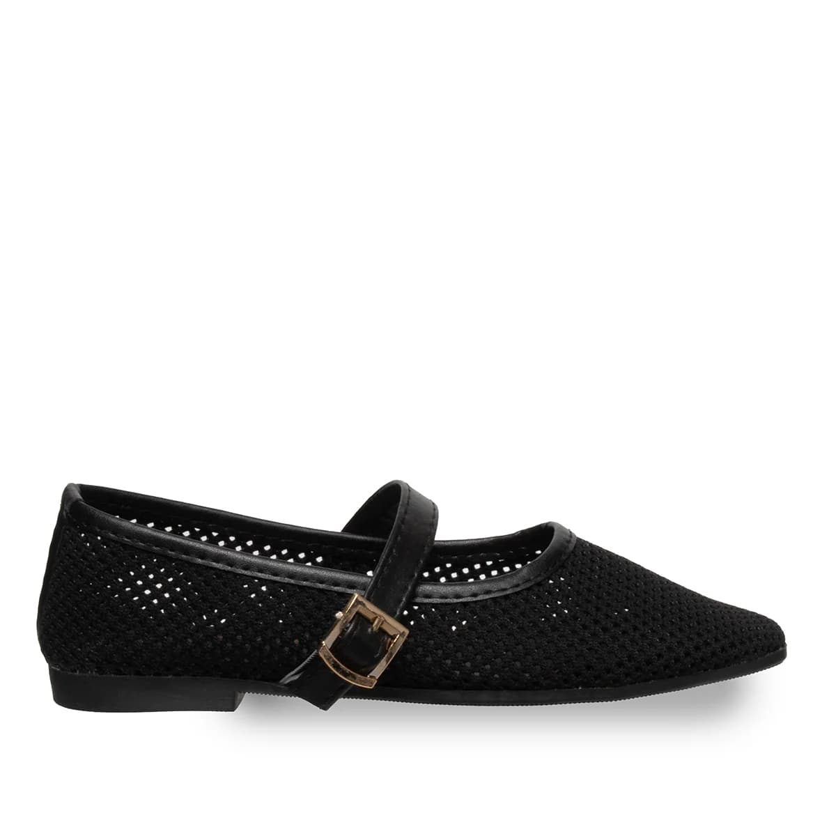 Женские балетки черные – Сетчатые, дышащая элегантность и легкий комфорт - Цвет: Черный, Типы цветов: Сетка - Фото 1 из 4