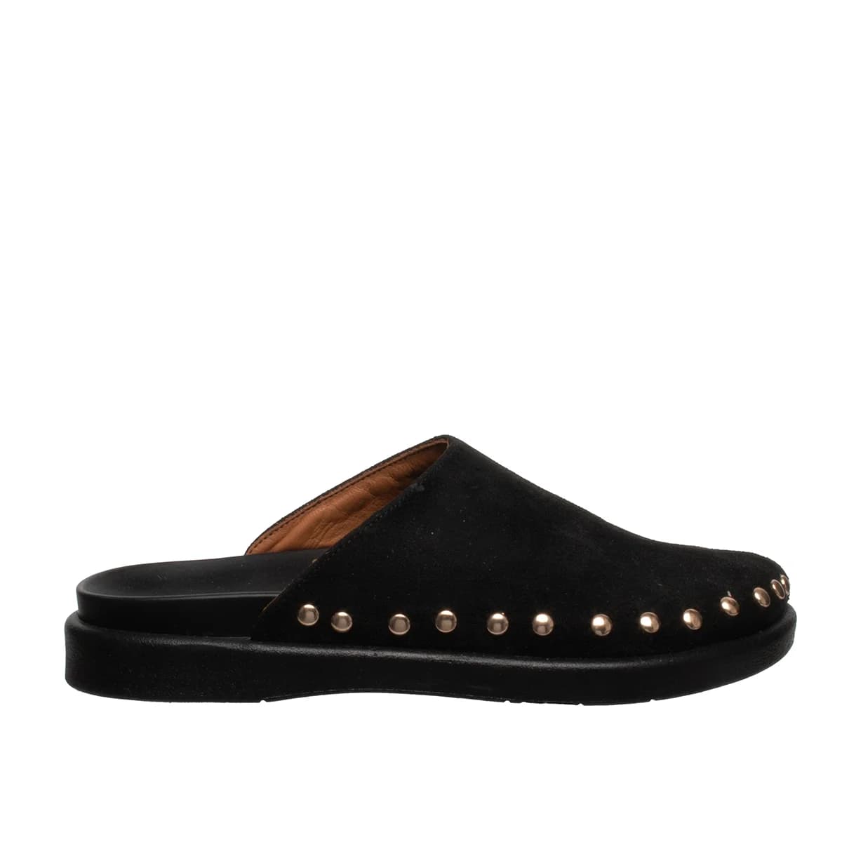 Kadın Düz Terlik Siyah Süet Dokulu - Renk: Siyah - Fotoğraf 1 / 4