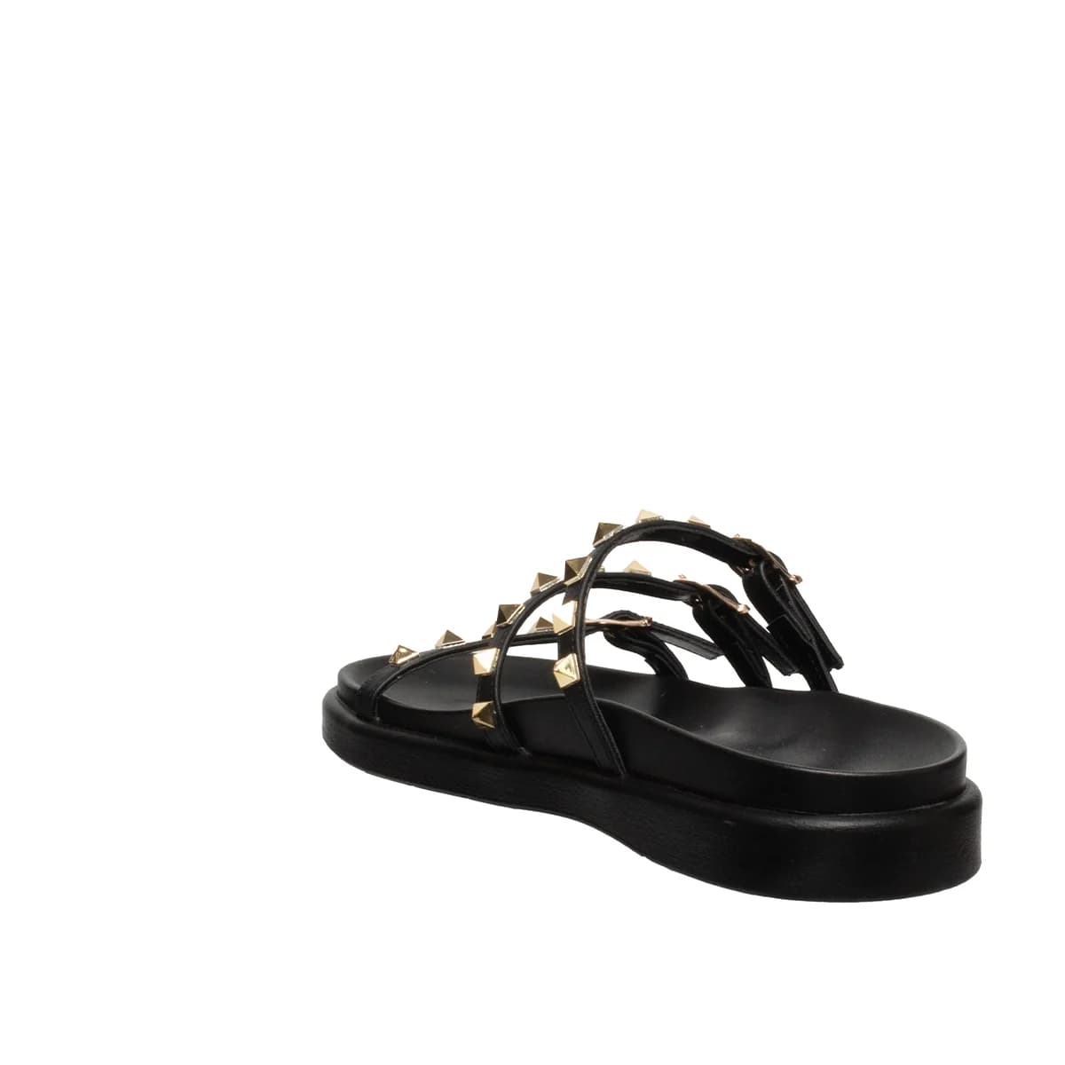 Kadın Düz Siyah Terlik Suni Deri - Renk: Siyah - Fotoğraf 2 / 4