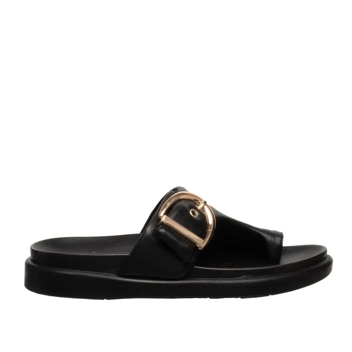 Kadın Düz Terlik Siyah Yazlık Model - Renk: Siyah - Fotoğraf 1 / 2