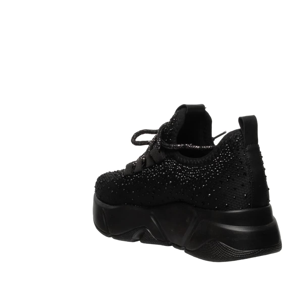 Bağcıklı Siyah Kadın Sneaker - Renk: Siyah - Fotoğraf 2 / 4