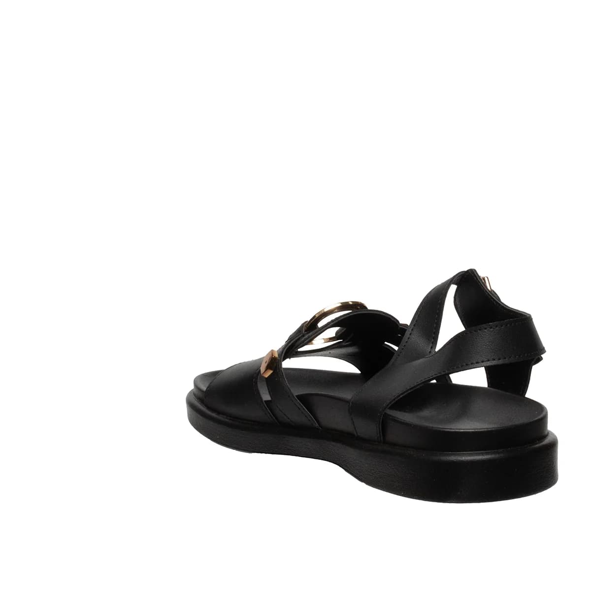 Siyah Düz Kadın Sandalet Günlük Yaz - Renk: Siyah - Fotoğraf 2 / 4