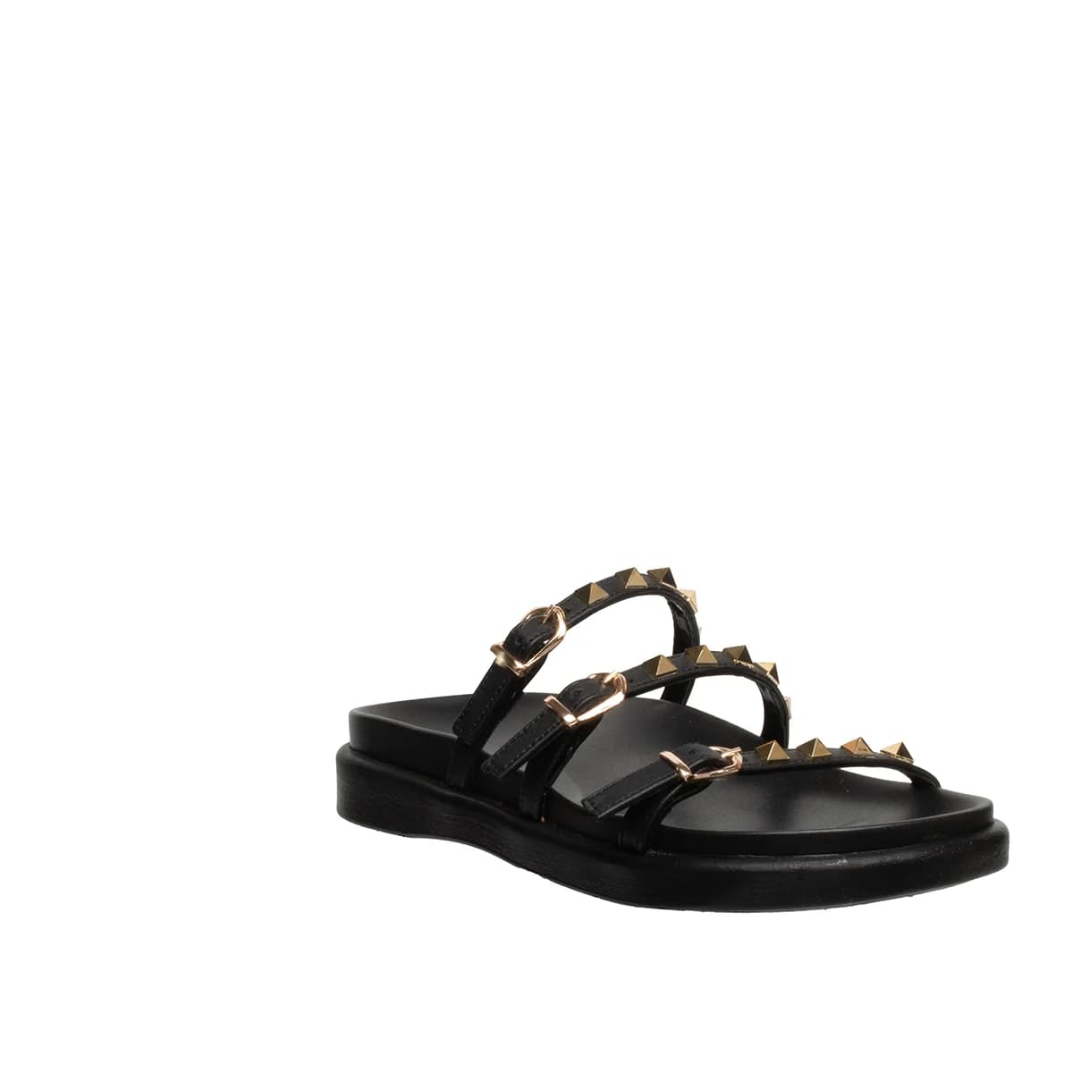 Kadın Düz Siyah Terlik Suni Deri - Renk: Siyah - Fotoğraf 3 / 4