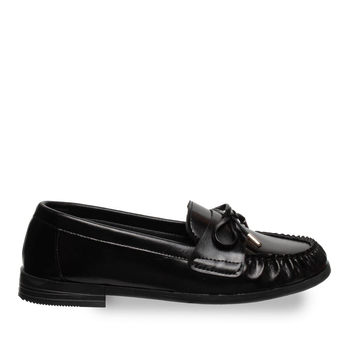 Loafers pour femme en simili cuir (Carton de 8 paires) - Couleur: Noir, Types de couleurs: Cuir - Image 1 sur 4