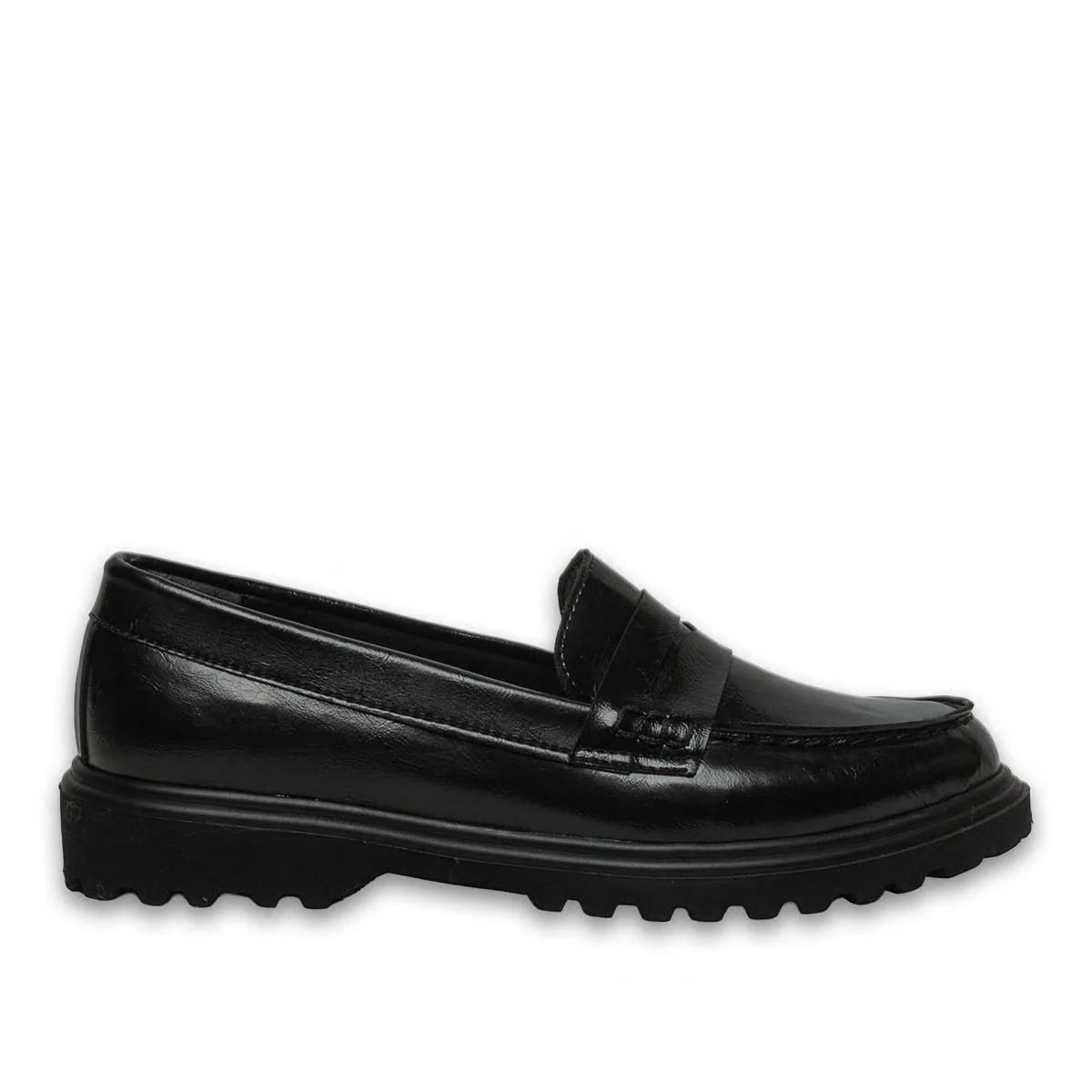 Black Women's Casual Shoes Synthetic Leather Classic Daily Comfortable Model - Color: Black, Color Types: Wrinkled - Image 1 of 4