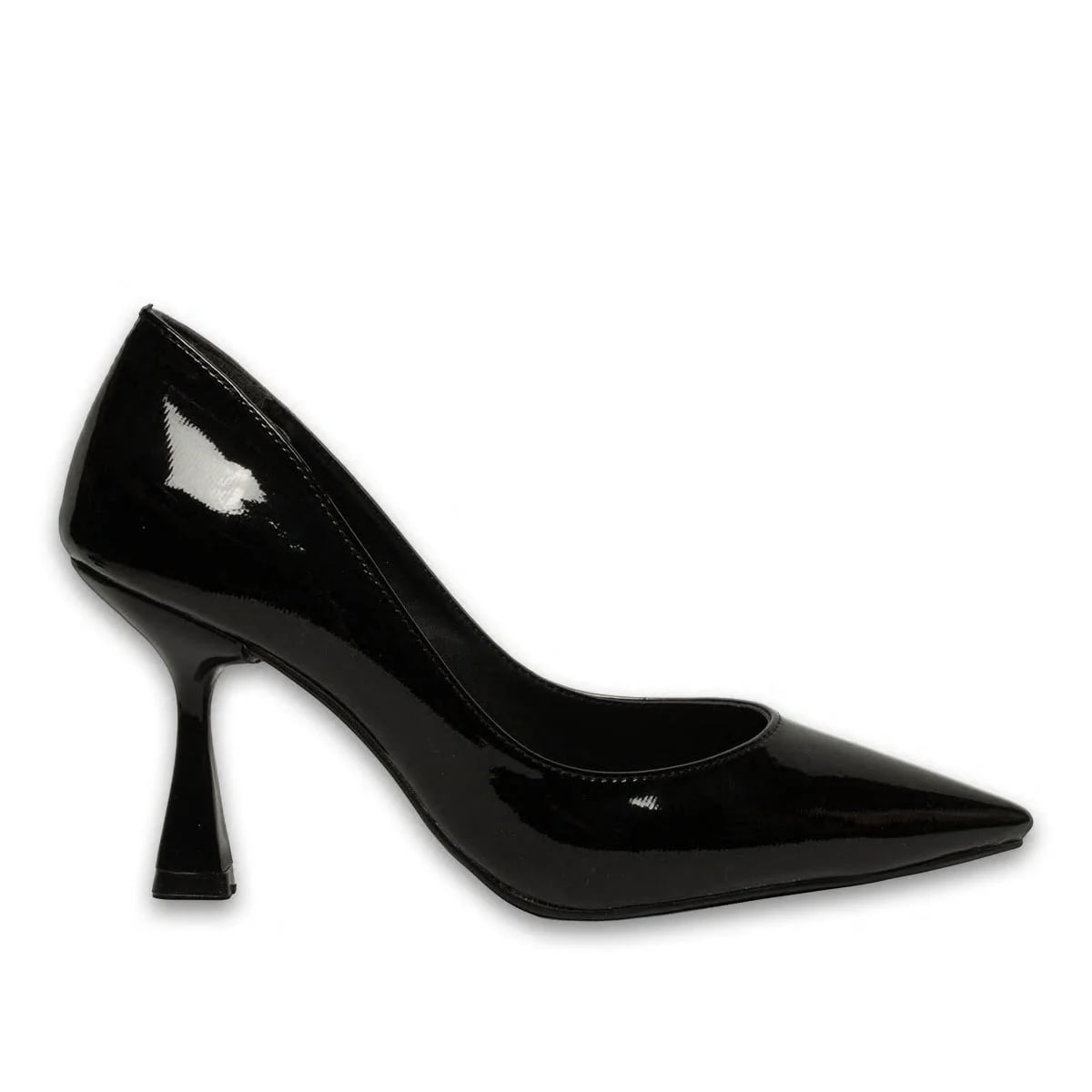 Black Patent Women's Stiletto – Classic and Elegant Heeled Model – Wholesale - Color: Black, Color Types: Patent leather - Image 1 of 4