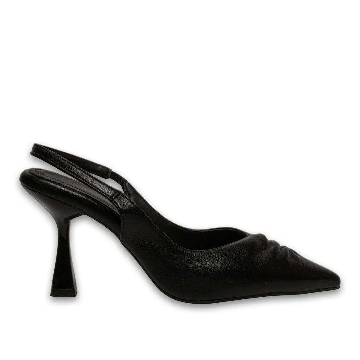 Black Women's Stiletto – Elegant and Stylish Heeled Model – Wholesale - Color: Black, Color Types: Leather - Image 1 of 4