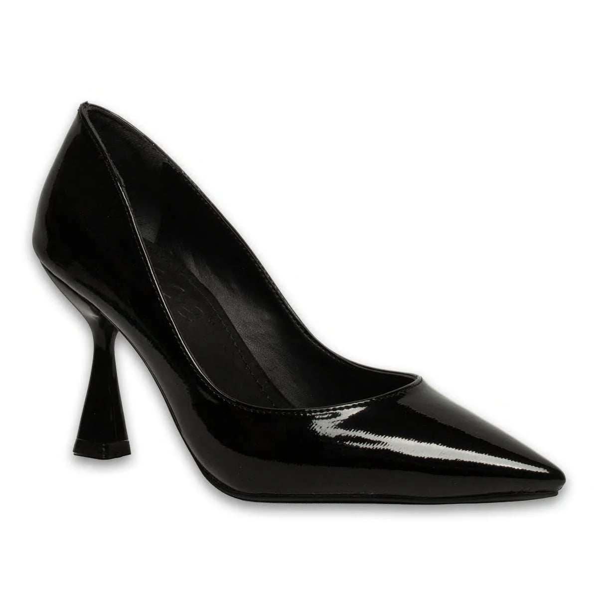 Black Patent Women's Stiletto – Classic and Elegant Heeled Model – Wholesale - Color: Black, Color Types: Patent leather - Image 2 of 4