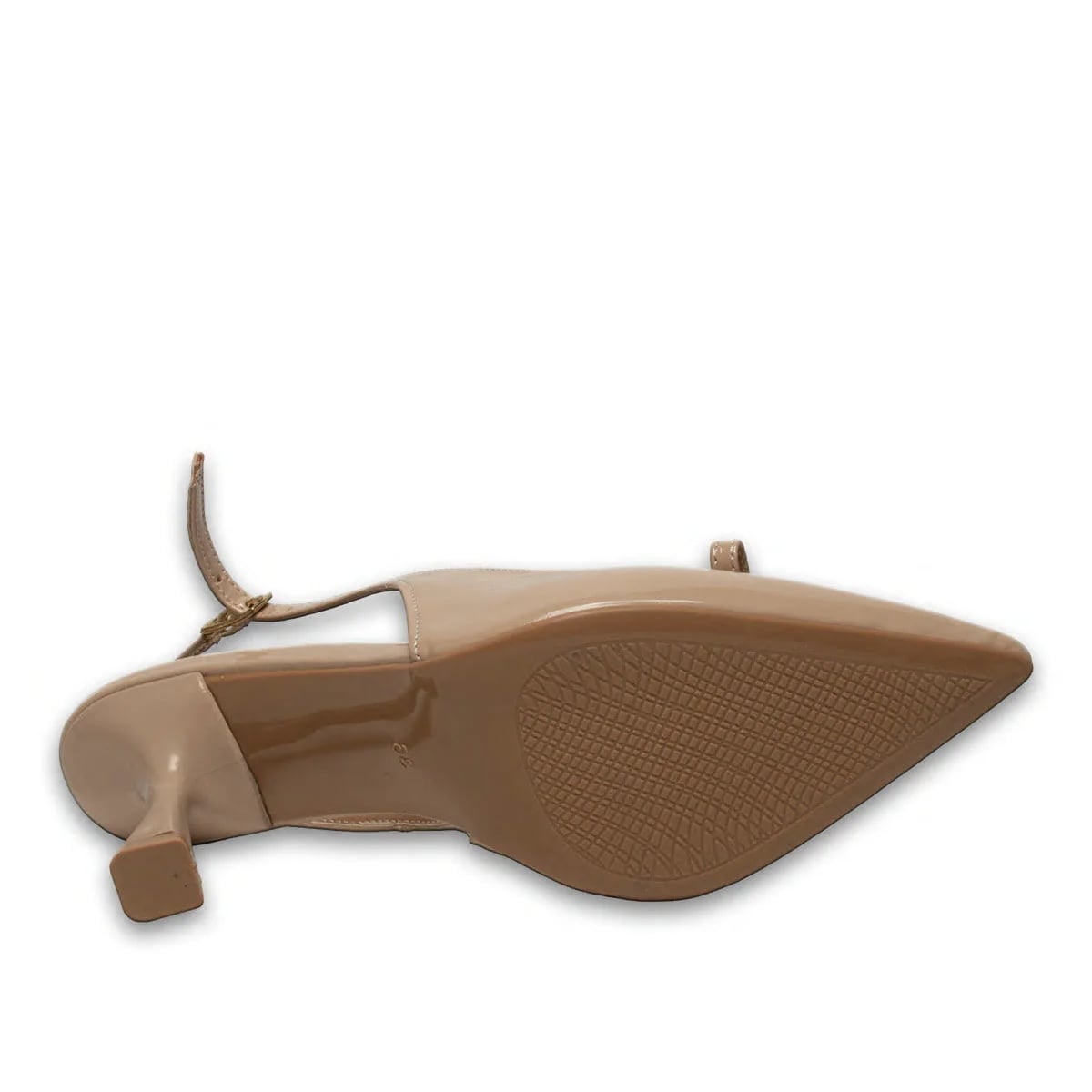 Beige Patent Stiletto with Bow – Daily Chic Model – Wholesale - Color: Beige, Color Types: Patent leather - Image 4 of 4