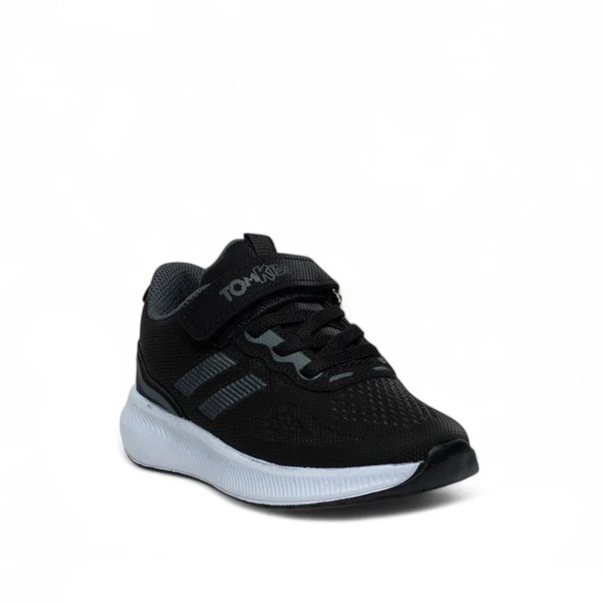 Black Mesh Sports Shoe – Velcro Textile Model – Comfortable and Lightweight Wholesale Product - Color: Black, Color Types: Fabric - Image 2 of 4