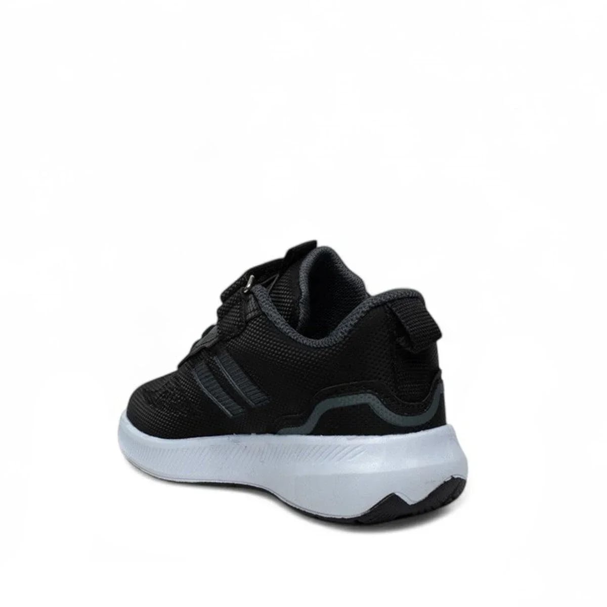 Black Mesh Sports Shoe – Velcro Textile Model – Comfortable and Lightweight Wholesale Product - Color: Black, Color Types: Fabric - Image 3 of 4