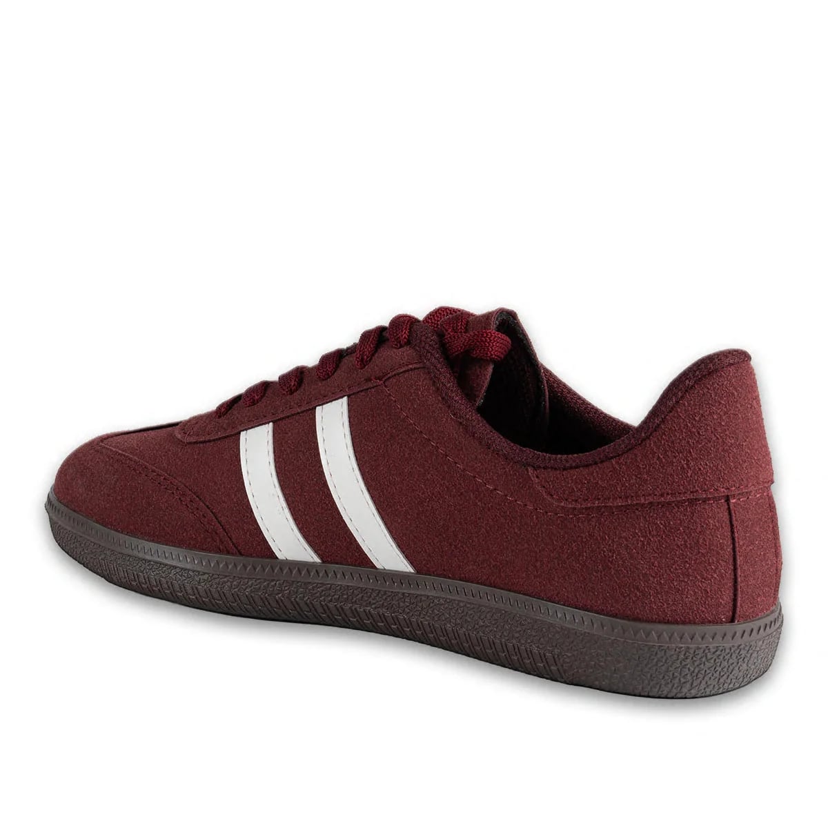 Zenne Bordo Bağcıklı Spor Sneaker - Renk: Bordo - Fotoğraf 3 / 4