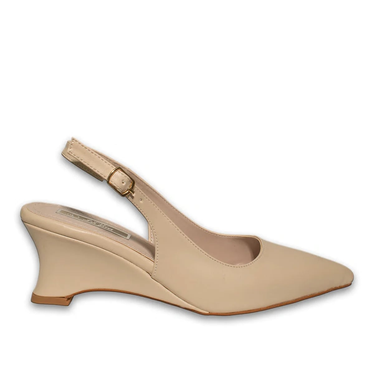 Women's Summer Wedge Sandals - 8-Pair Carton - Color: Beige, Color Types: Leather - Image 1 of 4