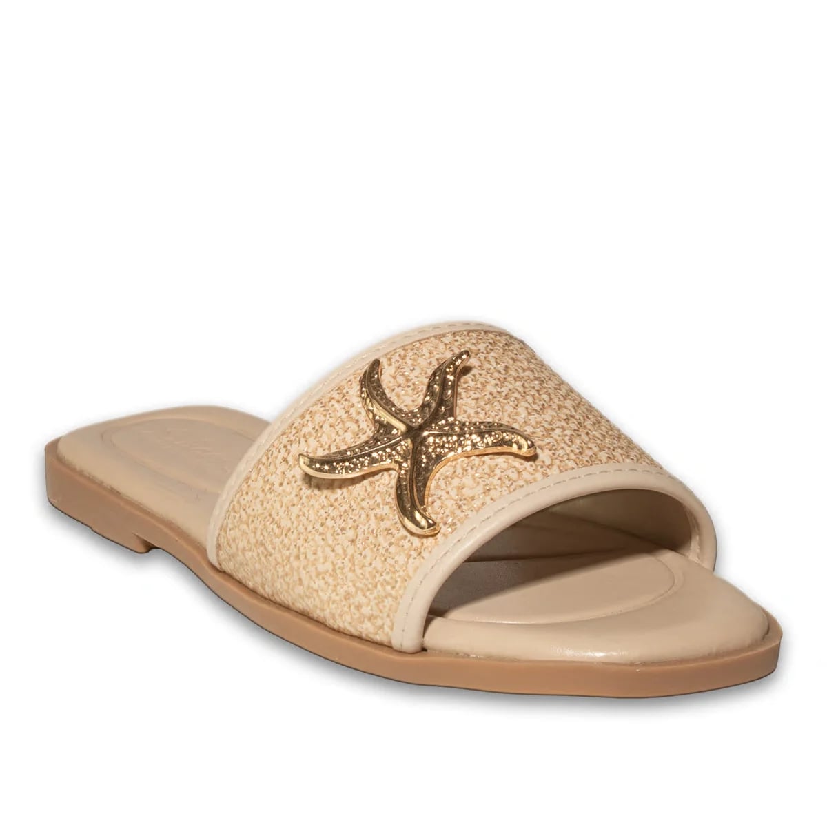 Women's Casual Flat Slides 8-Pair Carton - Color: Beige, Color Types: Leather - Image 2 of 4