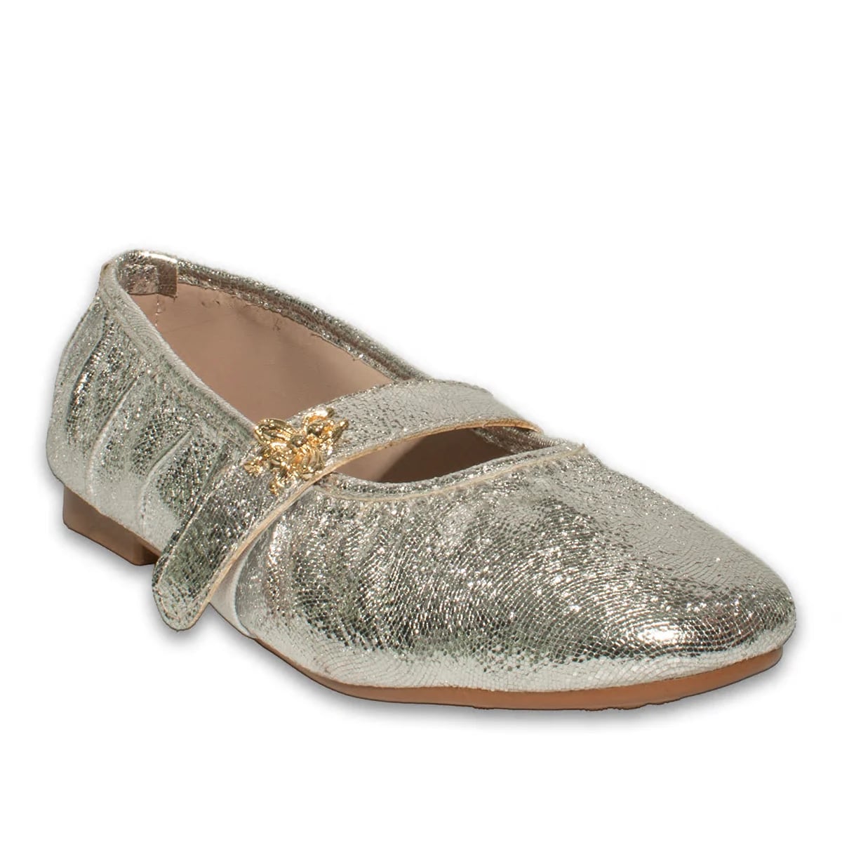 Damen Ballerinas mit Knitterstruktur (8-Paar-Karton) - Farbe: Silber, Farbenarten: Gekräuselt - Foto 2 / 4