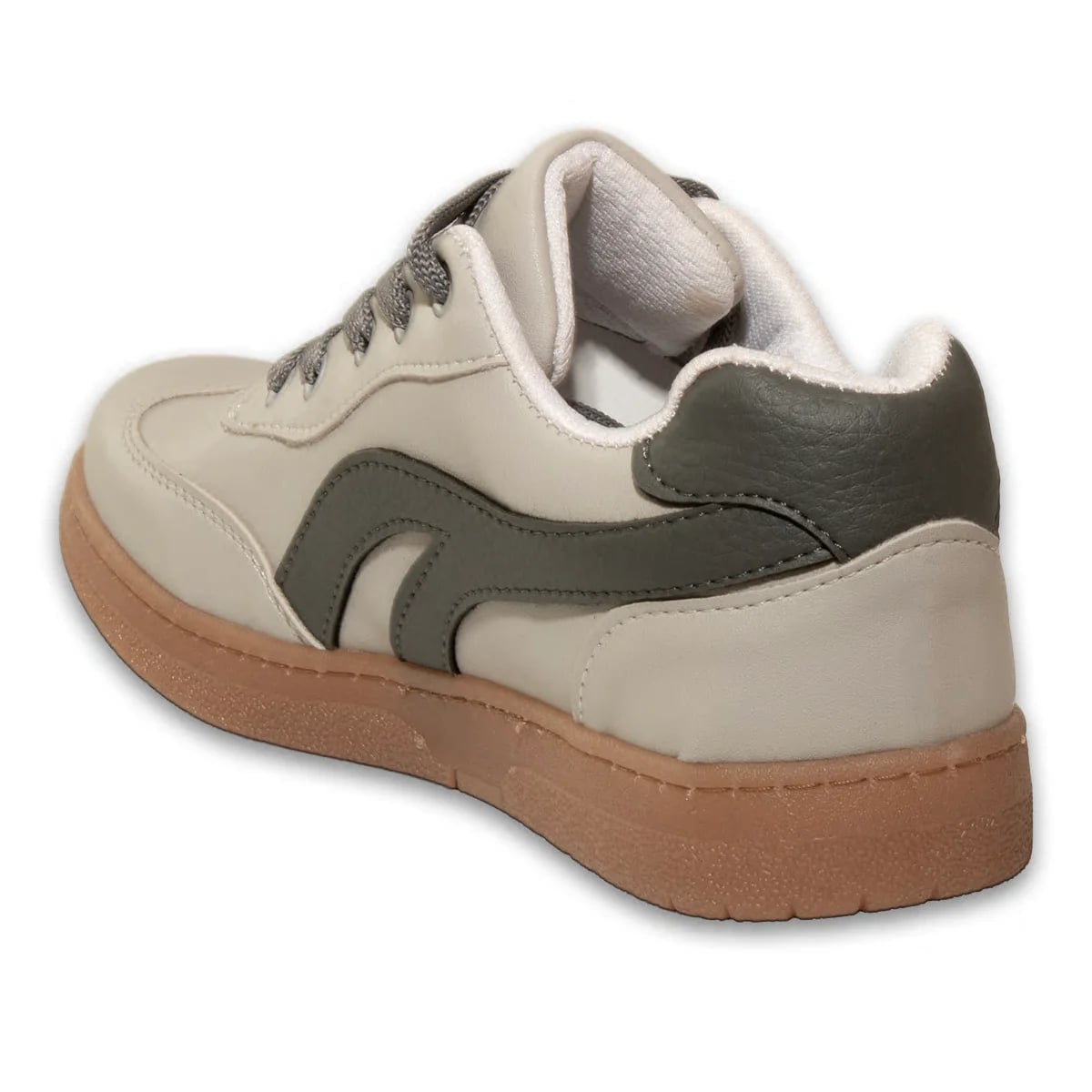 Beige Lace-Up Women's Sports Shoes Comfortable Lightweight Casual Walking Suitable for All Seasons Modern Women's Sneaker Model Wholesale - Color: Beige, Color Types: Suede - Image 3 of 3