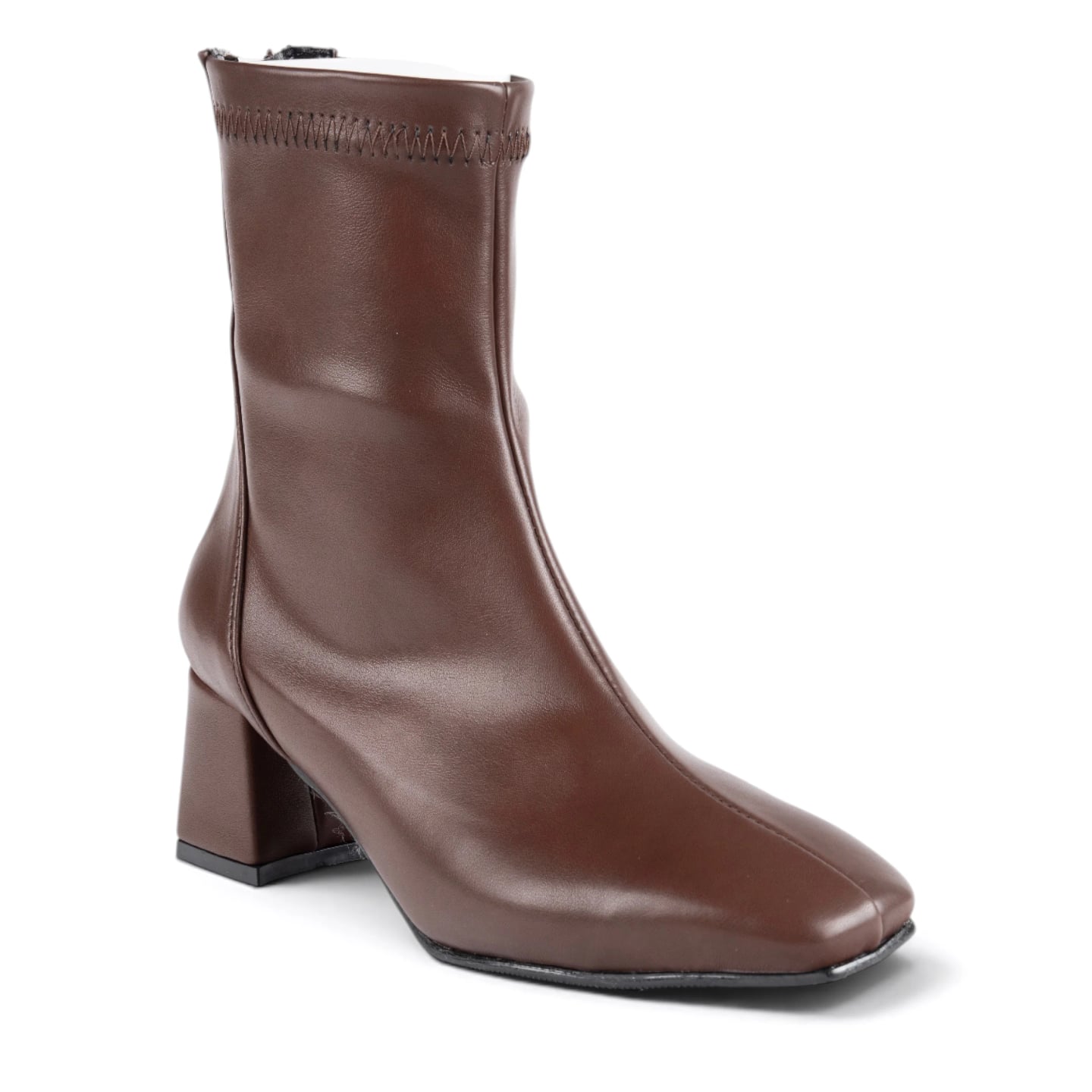 Women's Winter Heeled Ankle Boots (8-Pair Carton) - Color Types: Leather, Color: Brown - Image 2 of 5