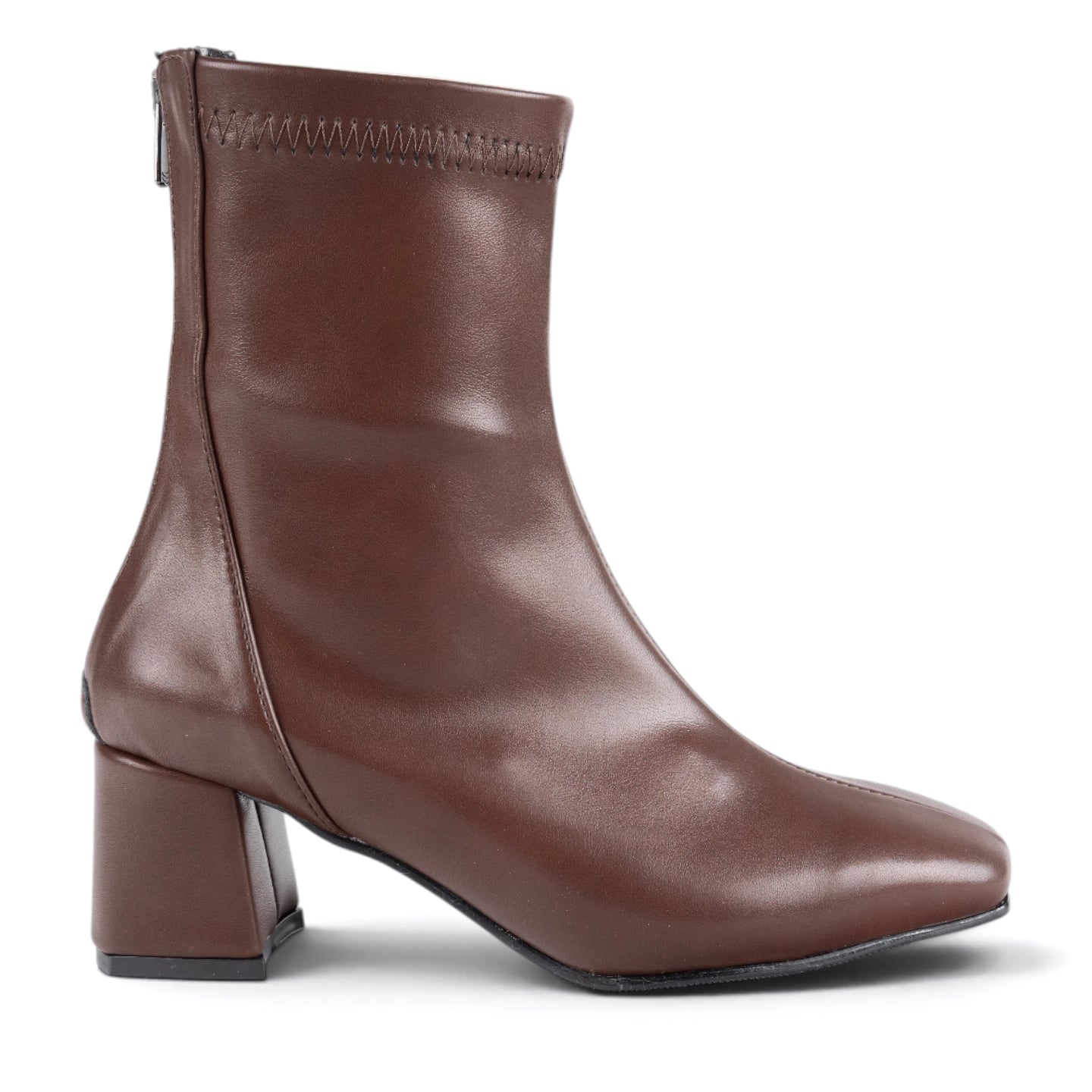 Women's Winter Heeled Ankle Boots (8-Pair Carton) - Color Types: Leather, Color: Brown - Image 1 of 5