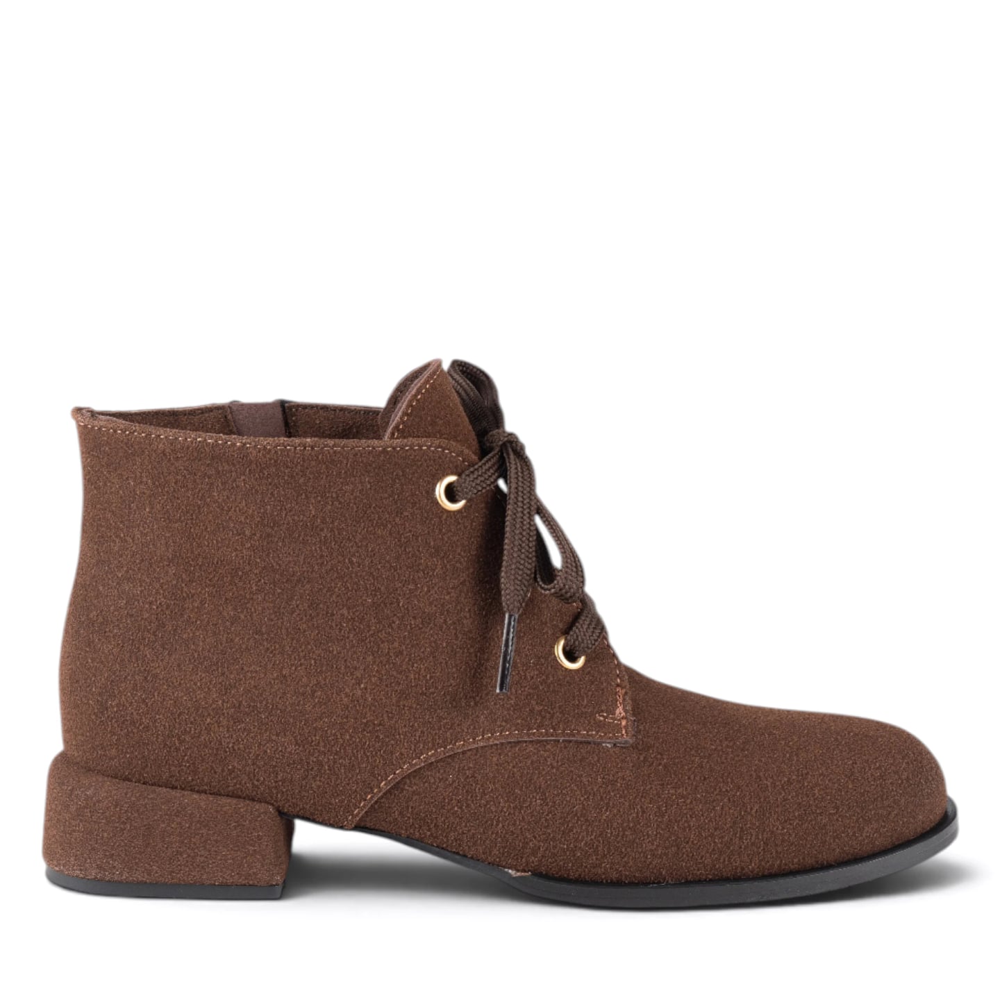Women's Winter Heeled Ankle Boots – 8-Pair Carton - Color Types: Suede, Color: Brown - Image 1 of 5