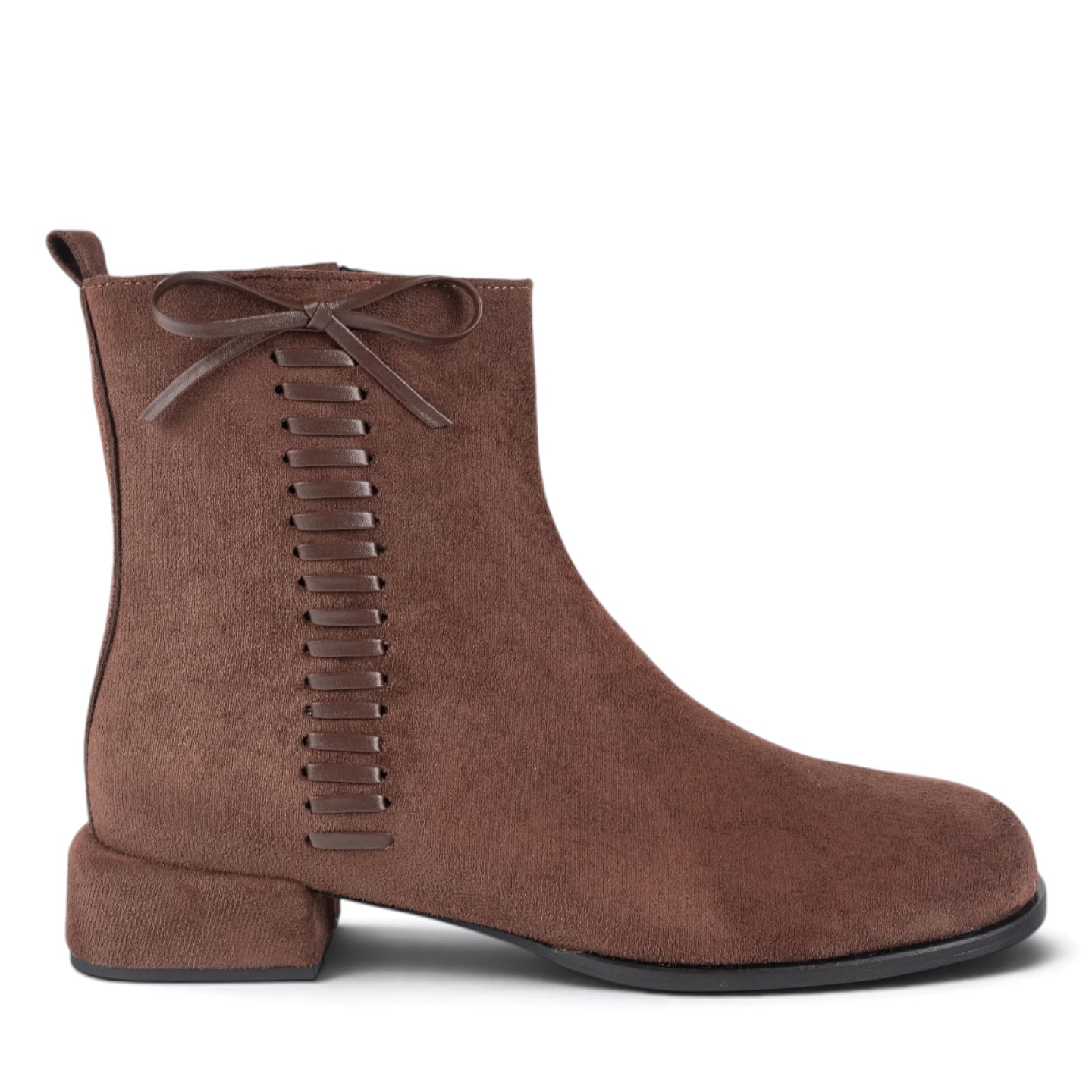 Women's Winter Heeled Ankle Boots (8 Pairs) - Color Types: Suede, Color: Brown - Image 1 of 5