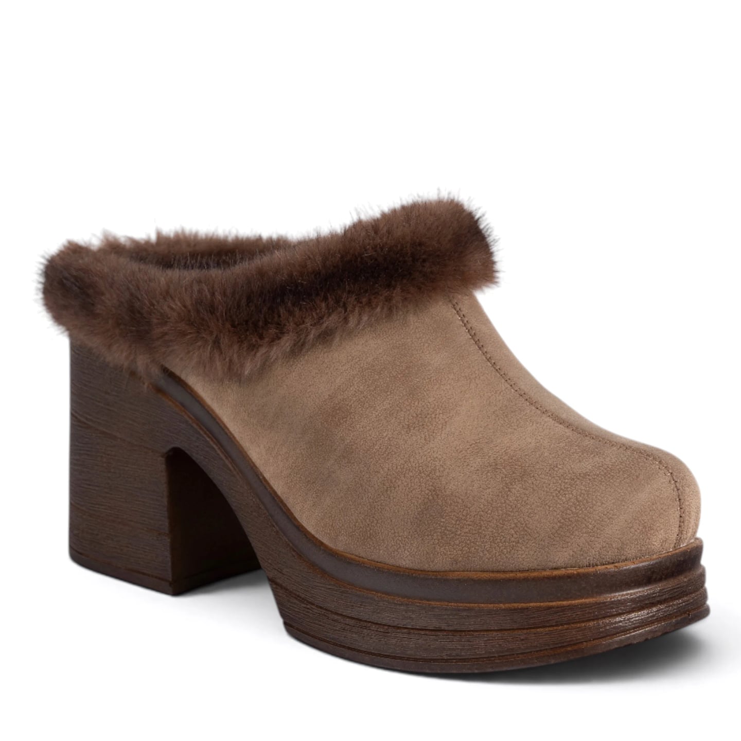 Women's Winter Slippers (8-Pair Carton) - Color: Beige, Color Types: Leather - Image 2 of 4