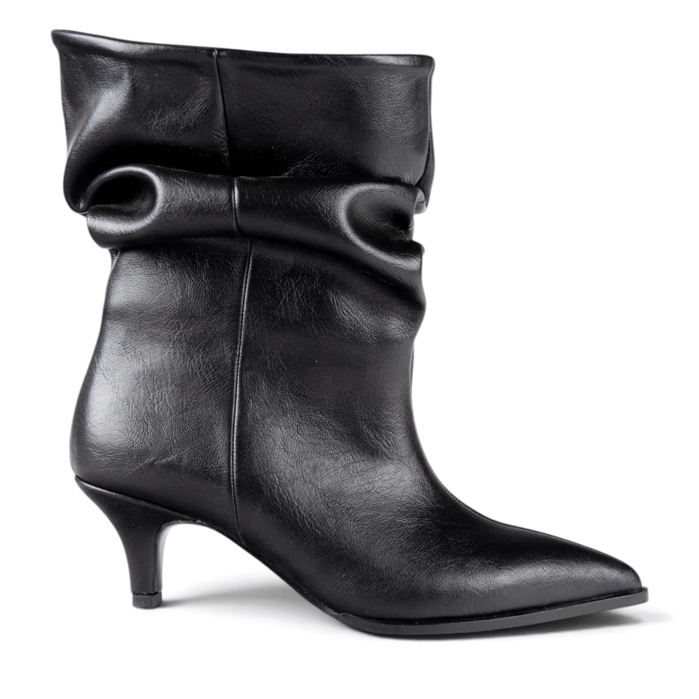 Women's Black Heeled Ankle Boots - 8 Pairs - Color: Black, Color Types: Leather - Image 1 of 6