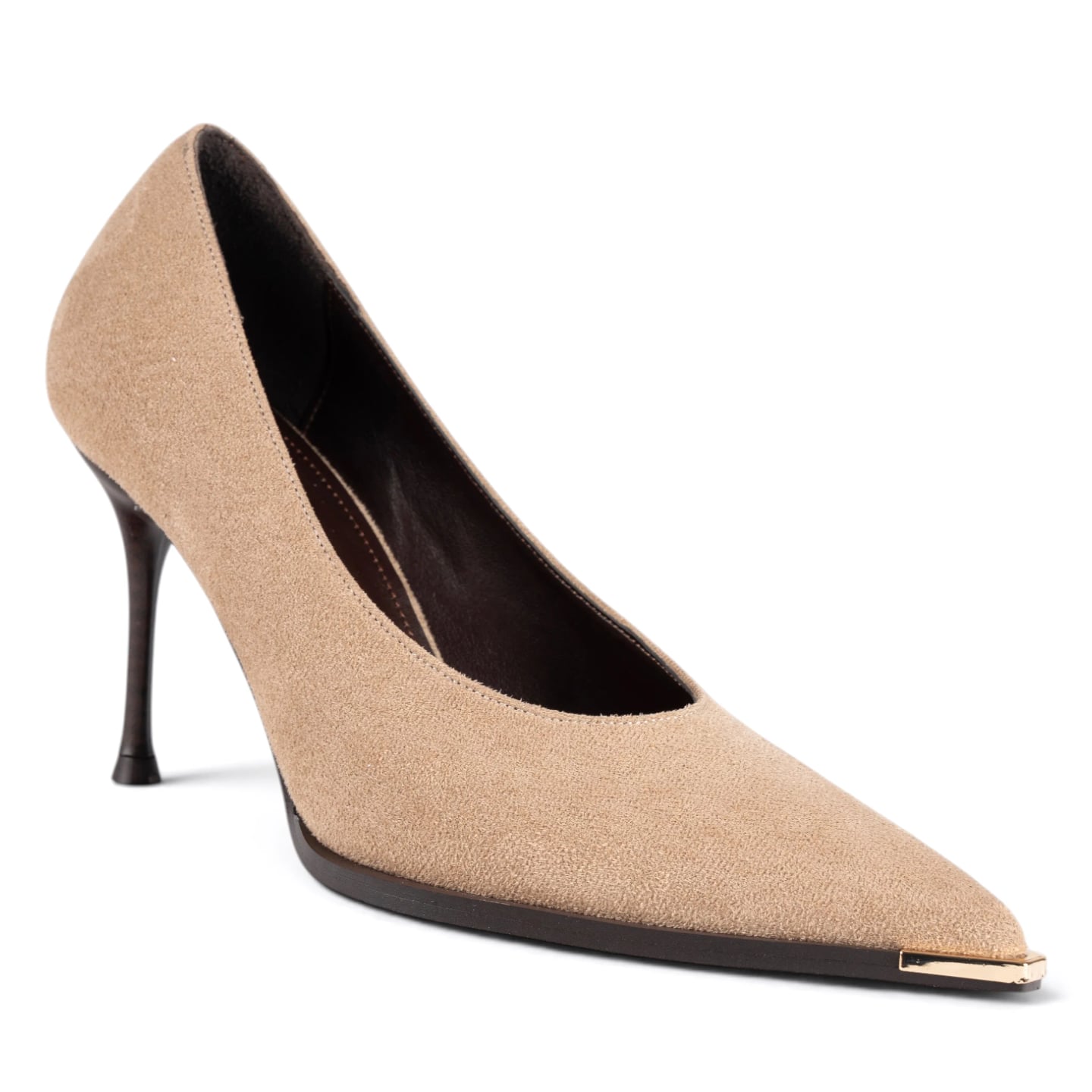 Winter Women's Stilettos (8-Pair Carton) - Color: Beige, Color Types: Suede - Image 2 of 6