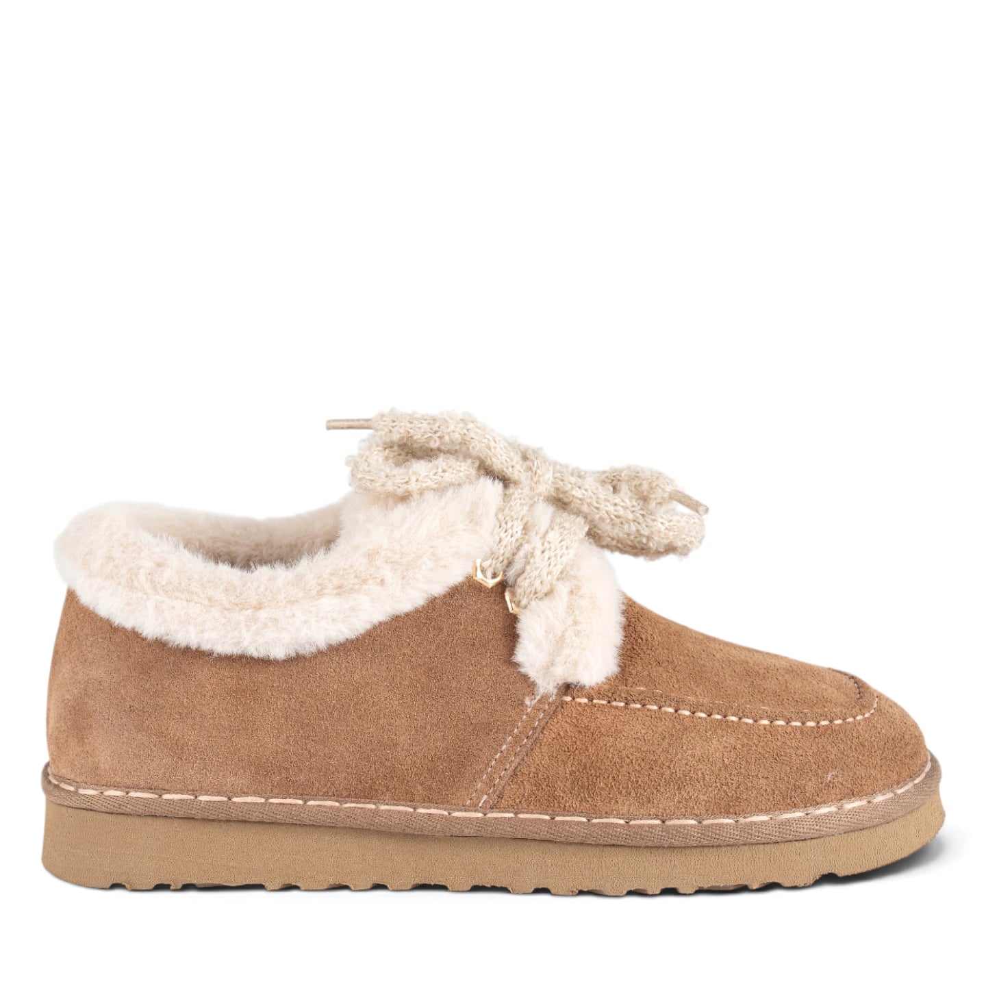 Women's Genuine Leather Winter UG Boots - 8 Pairs - Color: Beige, Color Types: Suede - Image 1 of 4