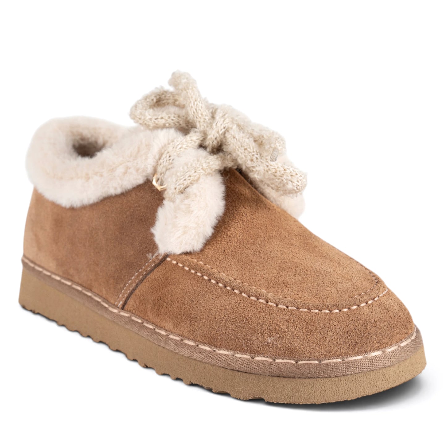Women's Genuine Leather Winter UG Boots - 8 Pairs - Color: Beige, Color Types: Suede - Image 2 of 4
