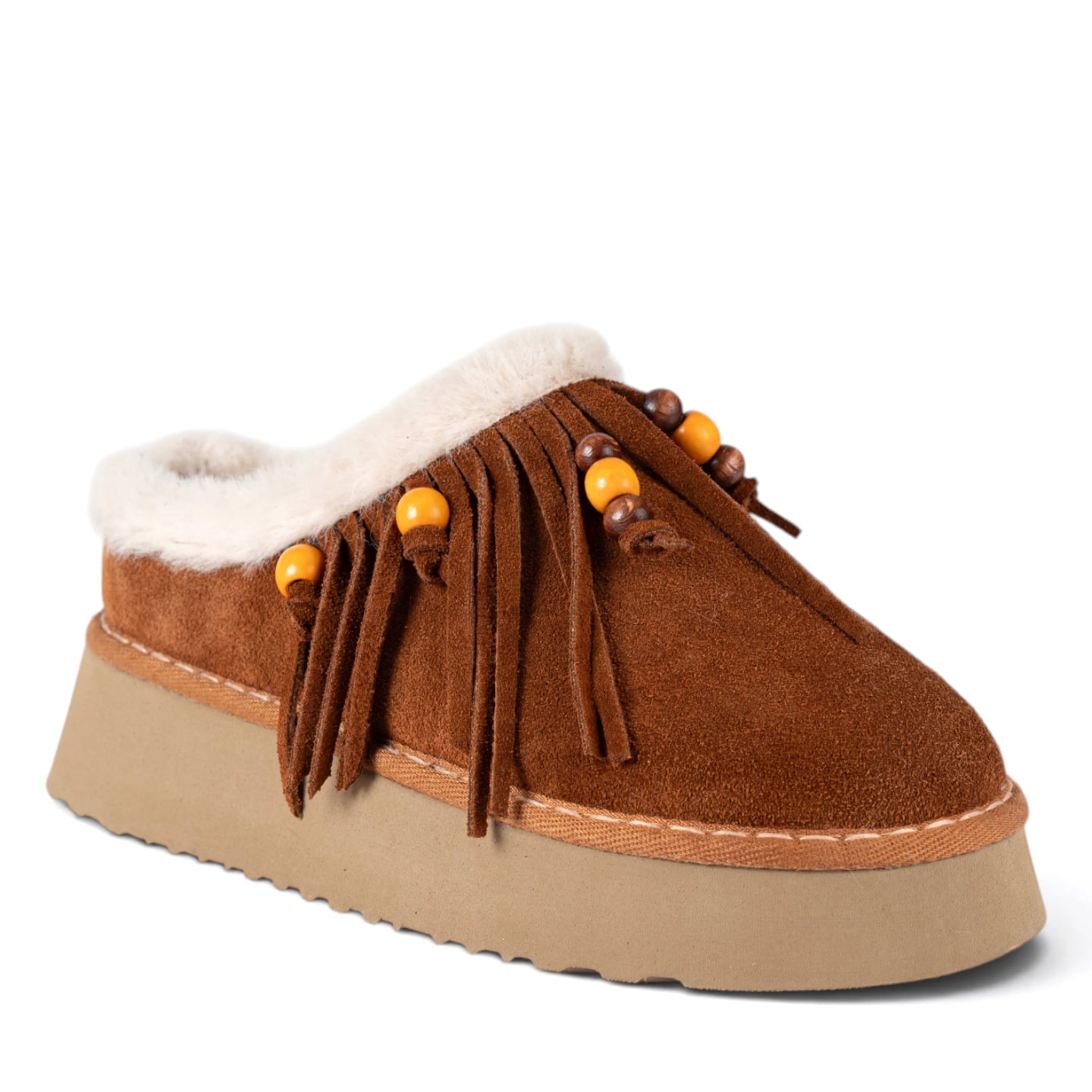 Women's Genuine Leather Winter UG Boots - 8-Pair Carton - Color Types: Suede, Color: Tan - Image 2 of 5