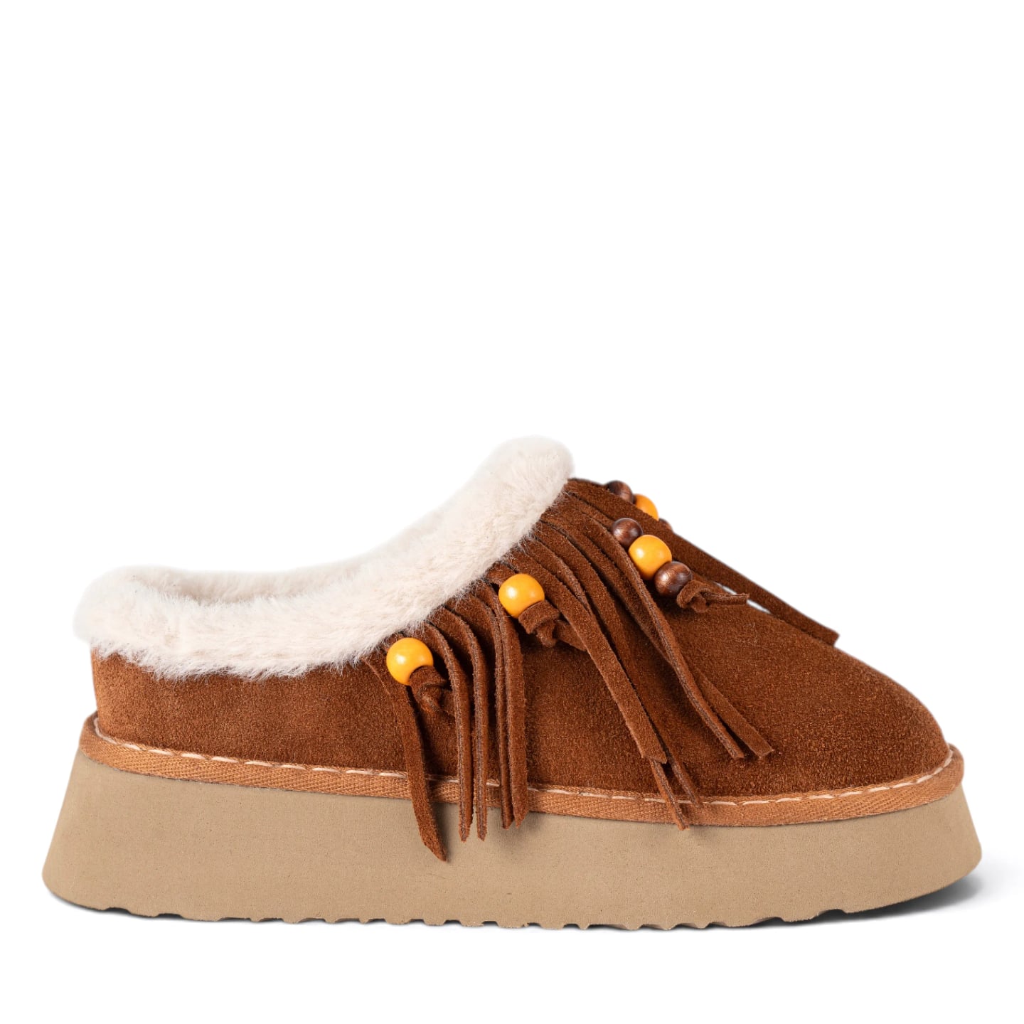 Women's Genuine Leather Winter UG Boots - 8-Pair Carton - Color Types: Suede, Color: Tan - Image 1 of 5