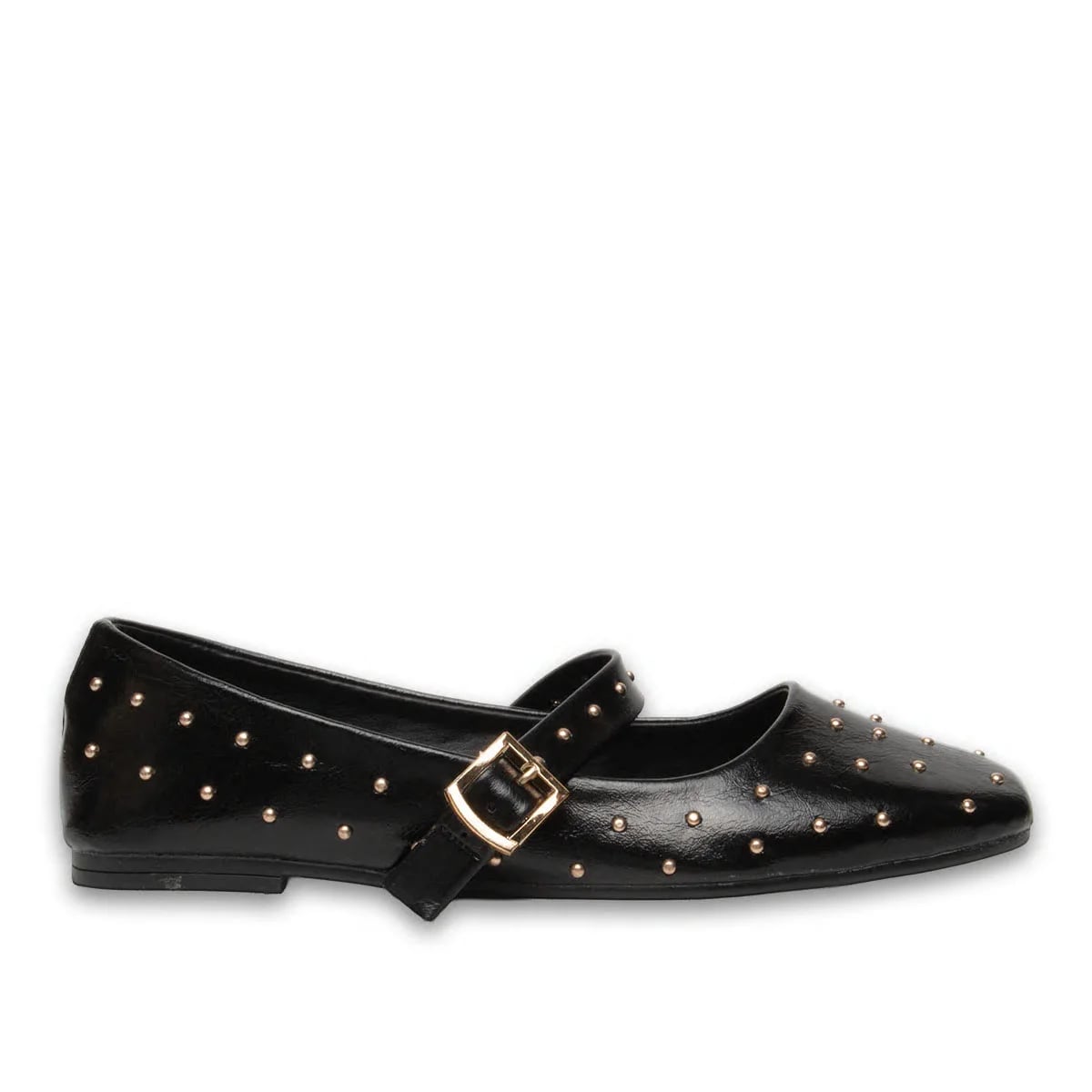 Wholesale Black Synthetic Leather Women's Daily Use Ballerina - Color: Black, Color Types: Wrinkled - Image 1 of 3