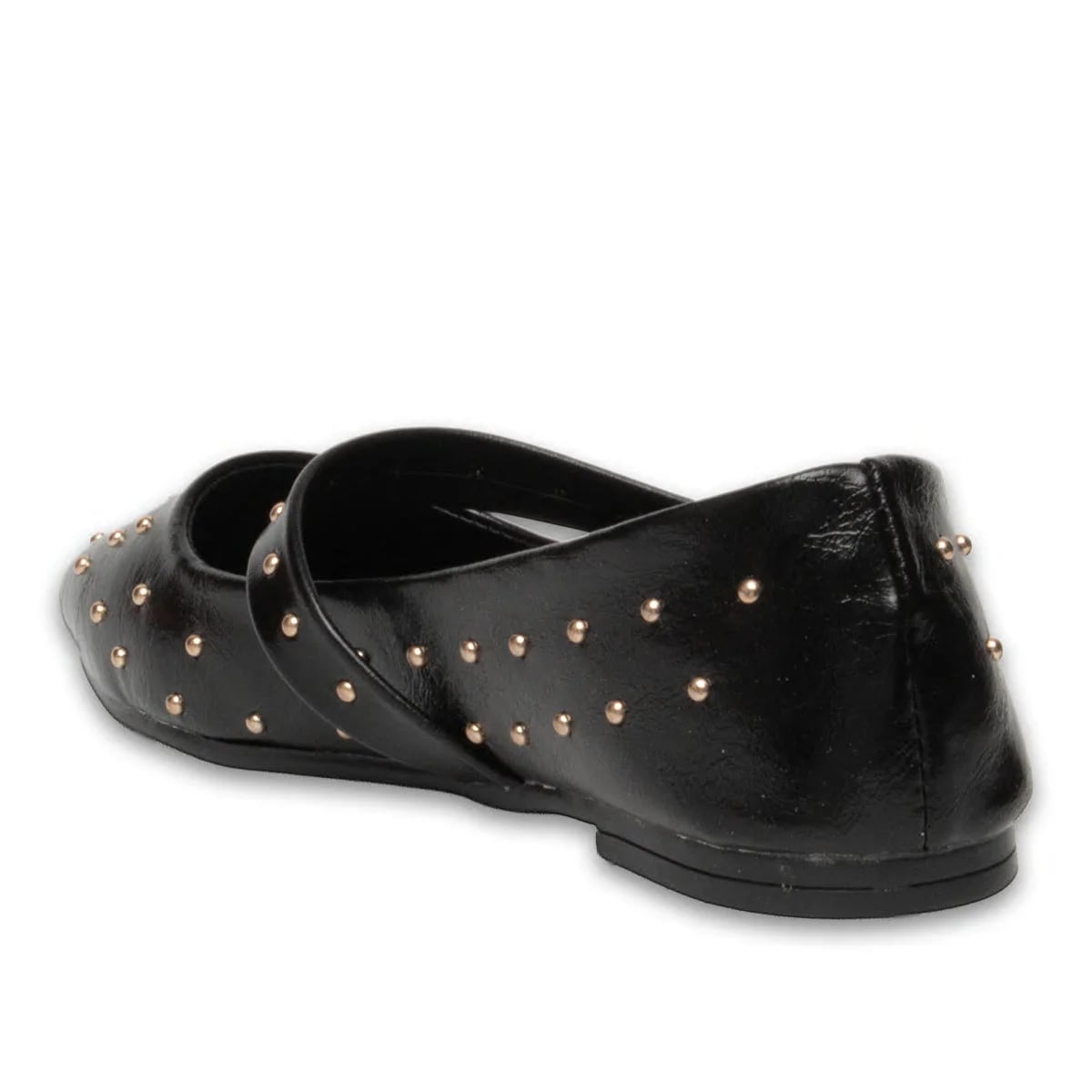 Wholesale Black Synthetic Leather Women's Daily Use Ballerina - Color: Black, Color Types: Wrinkled - Image 3 of 3