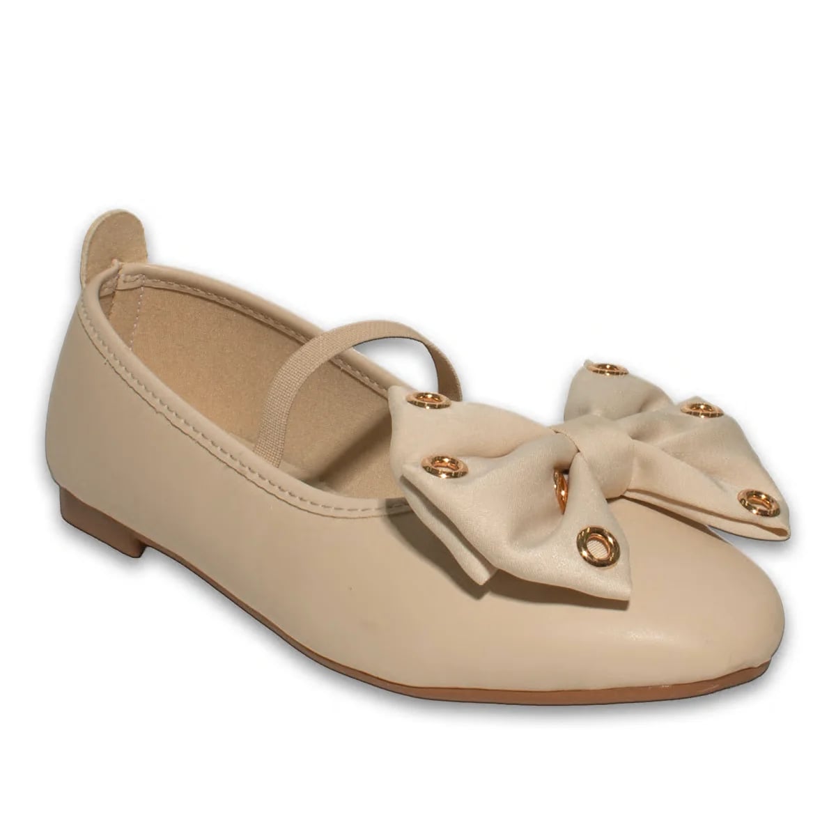 Klassische Damen-Ballerinas im 8-Paar-Karton - Farbe: Beige, Farbenarten: Leder - Foto 2 / 4