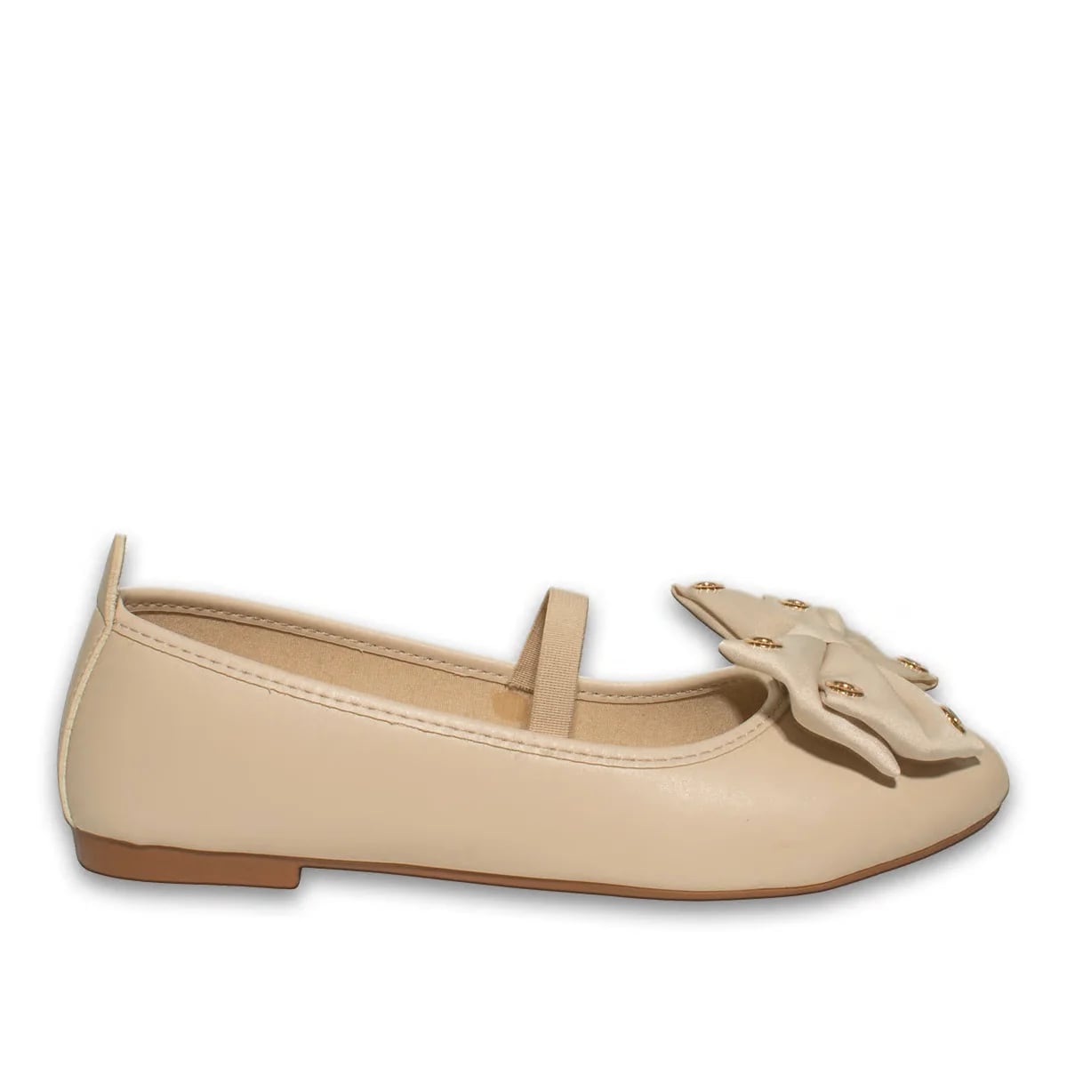 Klassische Damen-Ballerinas im 8-Paar-Karton - Farbe: Beige, Farbenarten: Leder - Foto 1 / 4